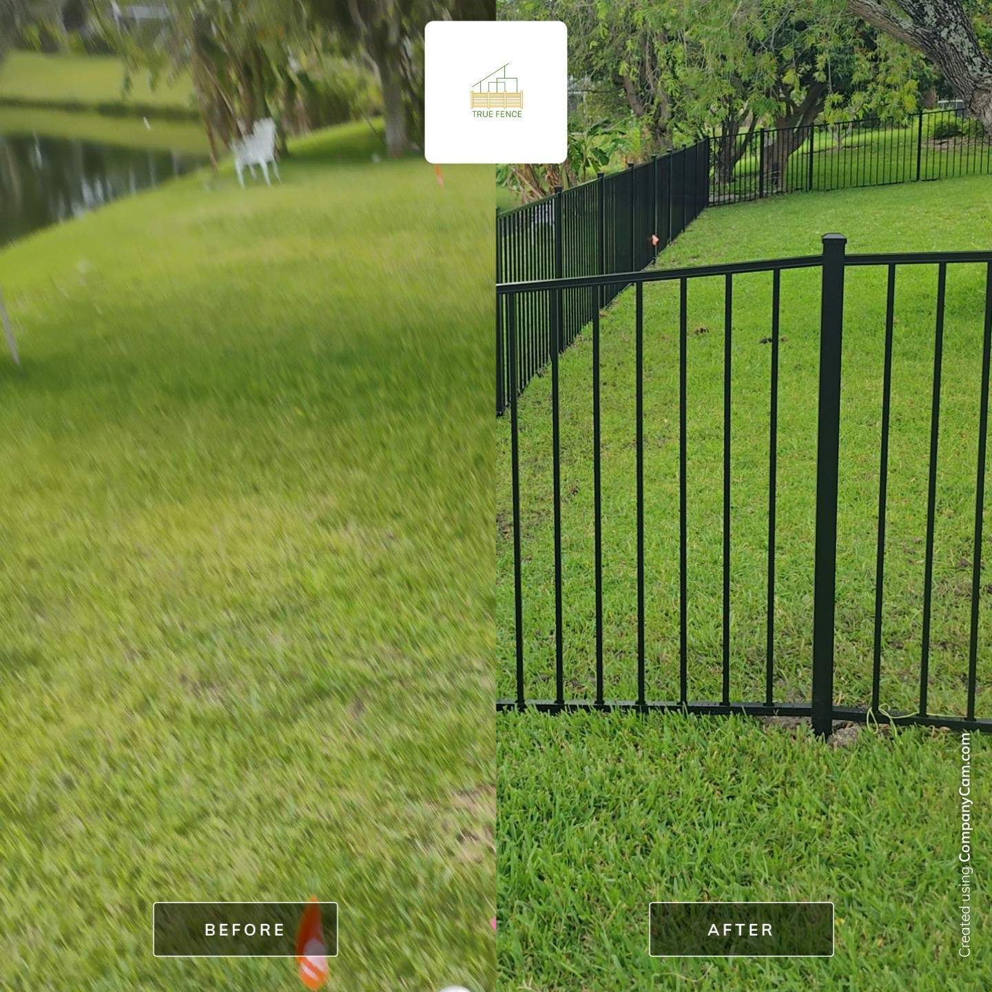 Black Aluminum Picket Fence Installation for Nokomis Waterfront Property by True Fence LLC
