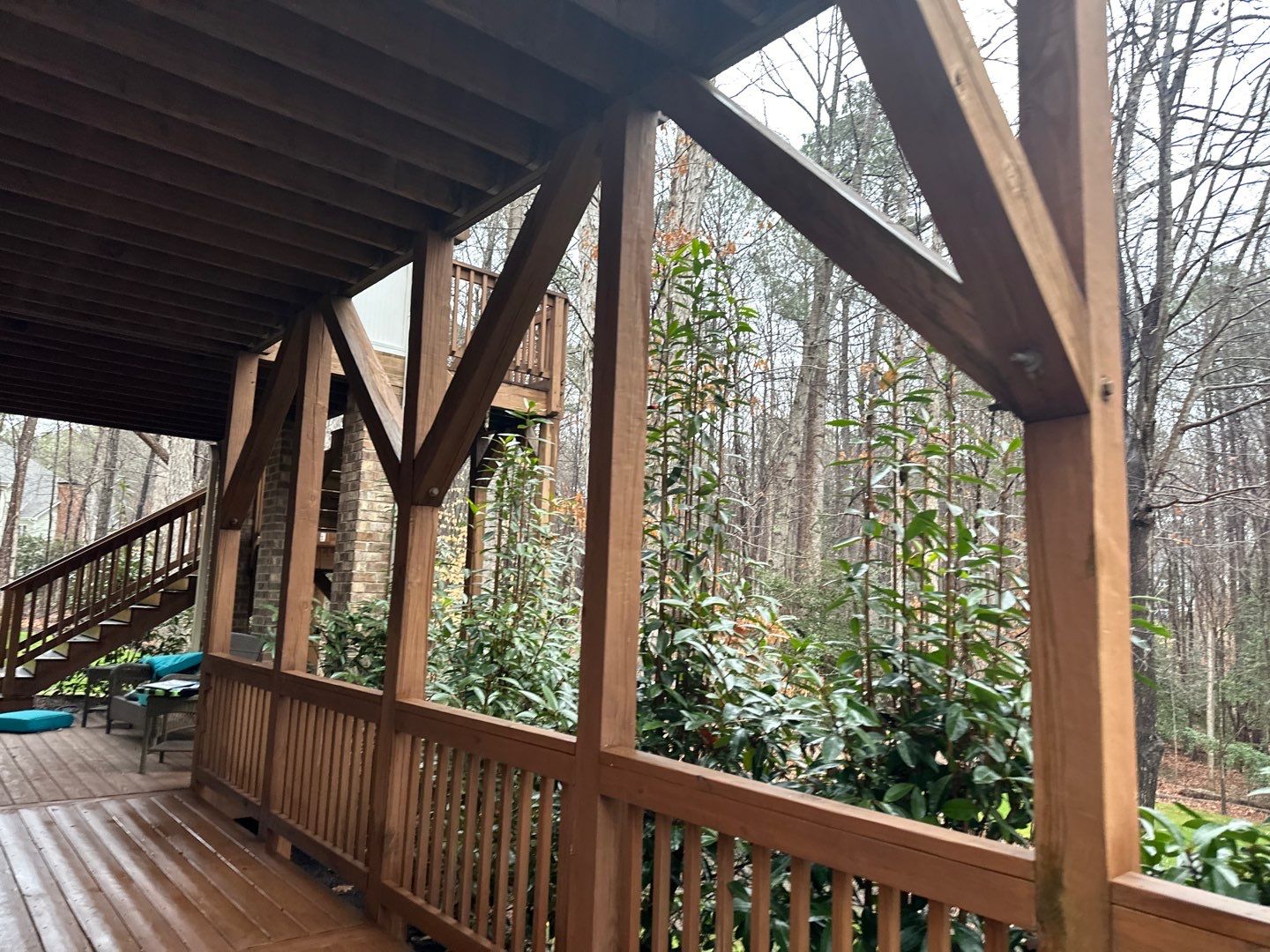 Multi level Deck coated with Wood Sealant by DuraSeal