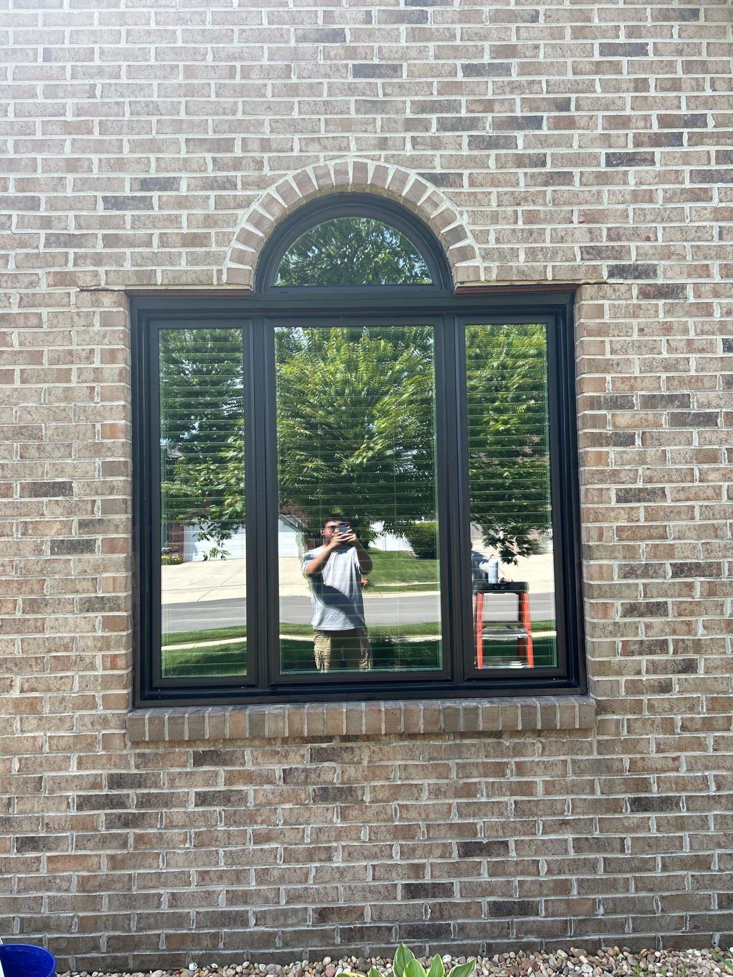 Black Vinyl Window Installation 