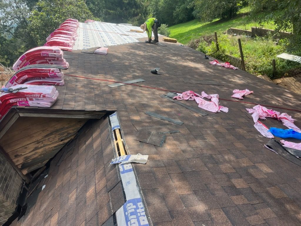 Syler roofing job by BROCK BUILDERS