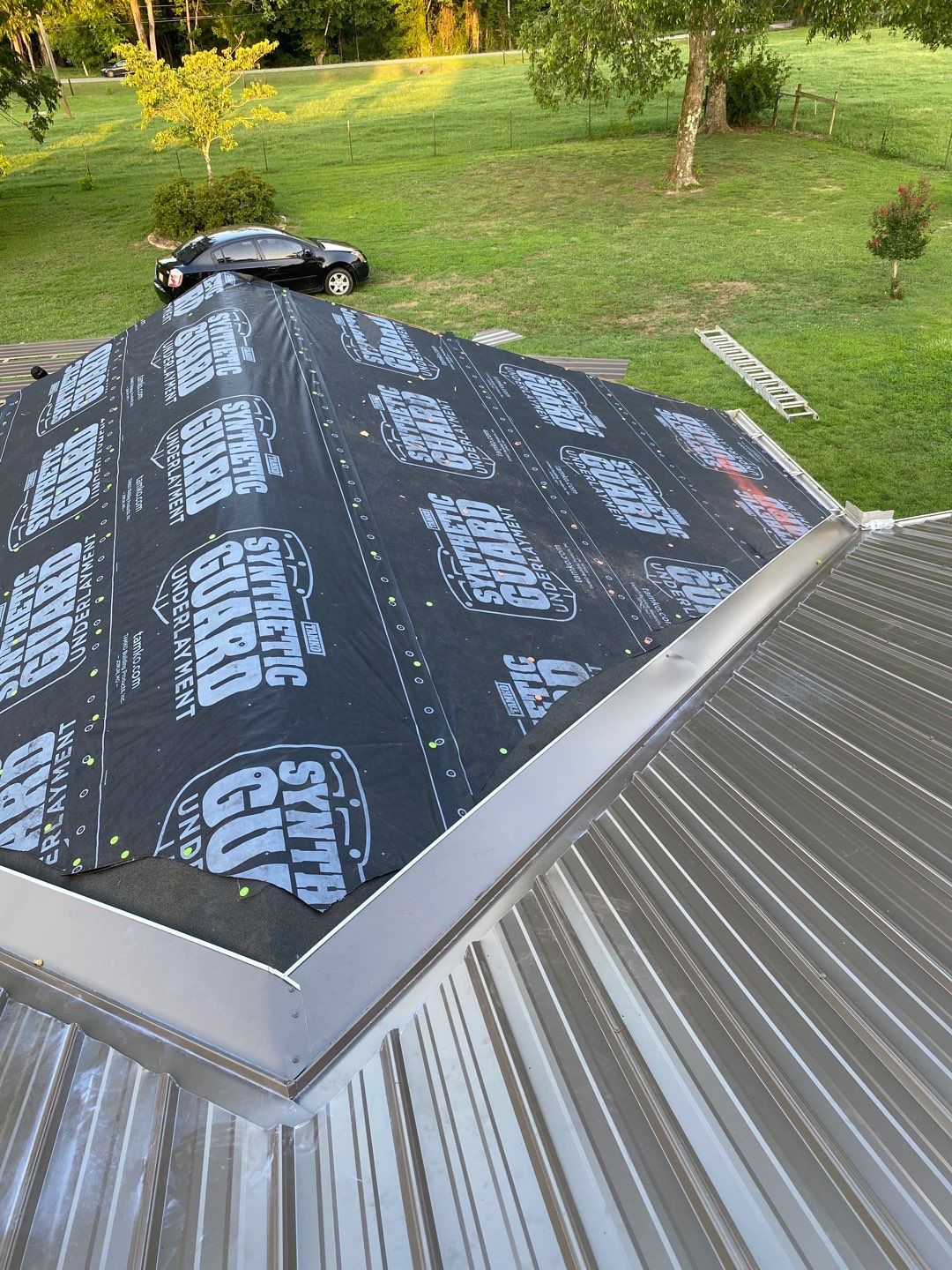 Residential Roof Remove and Replace using Low Rib Metal Roofing Panels by Bullard Roofing