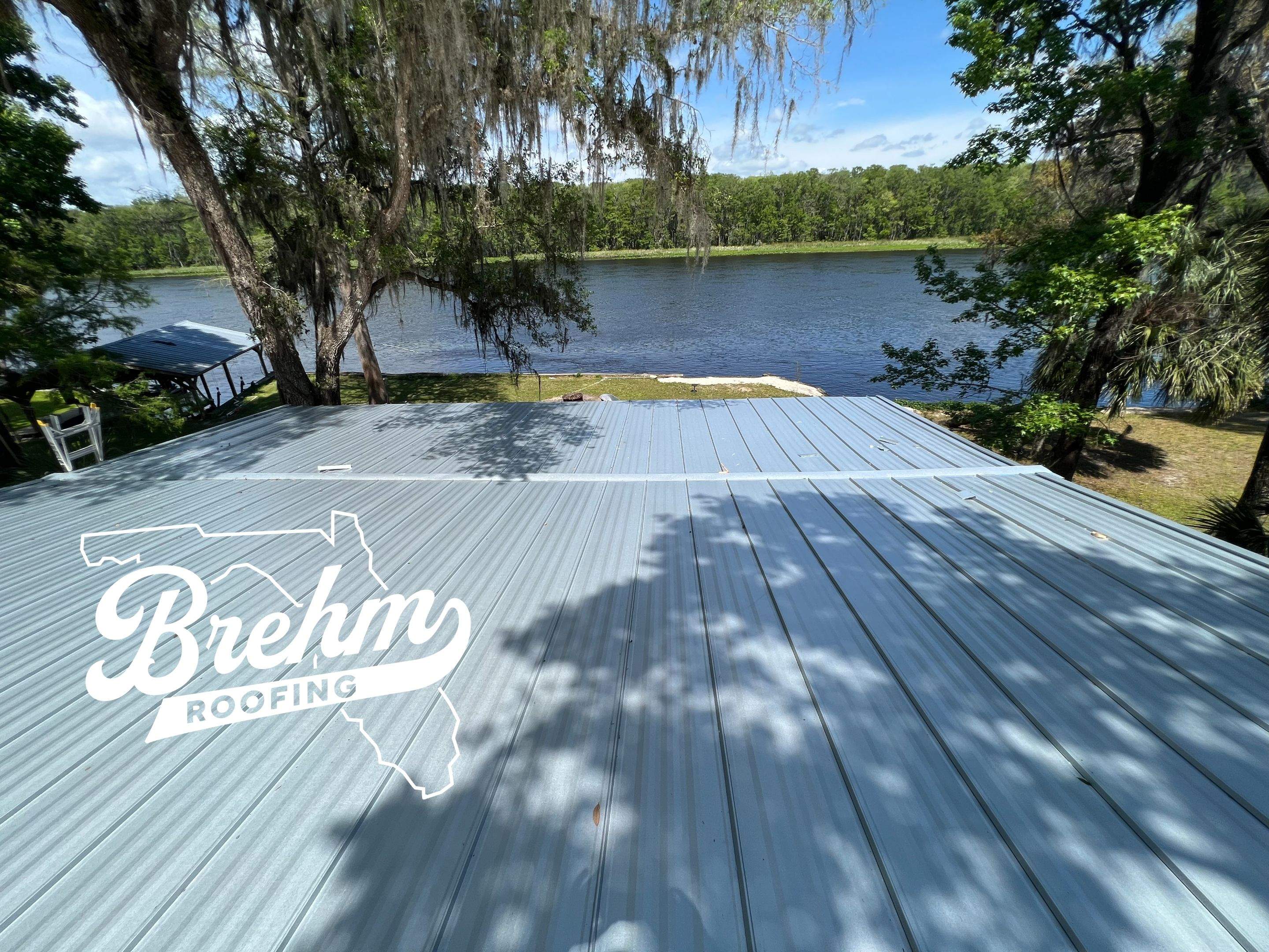 Standing Seam Metal Roof Replacement in Chiefland, Florida by Brehm Roofing