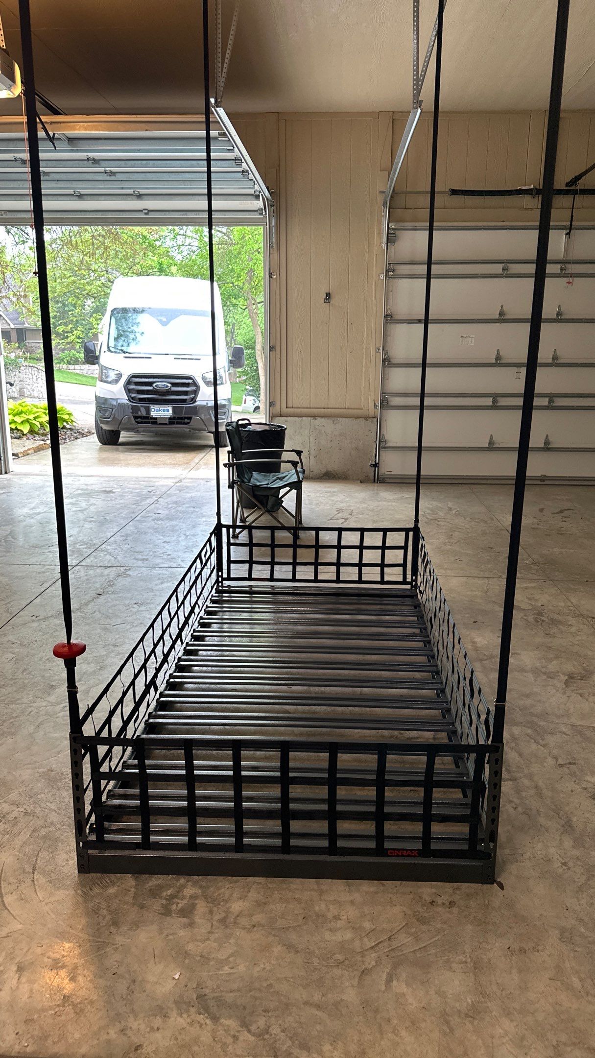 Tom R. got our handy Onrax power rack  by Banner Garage