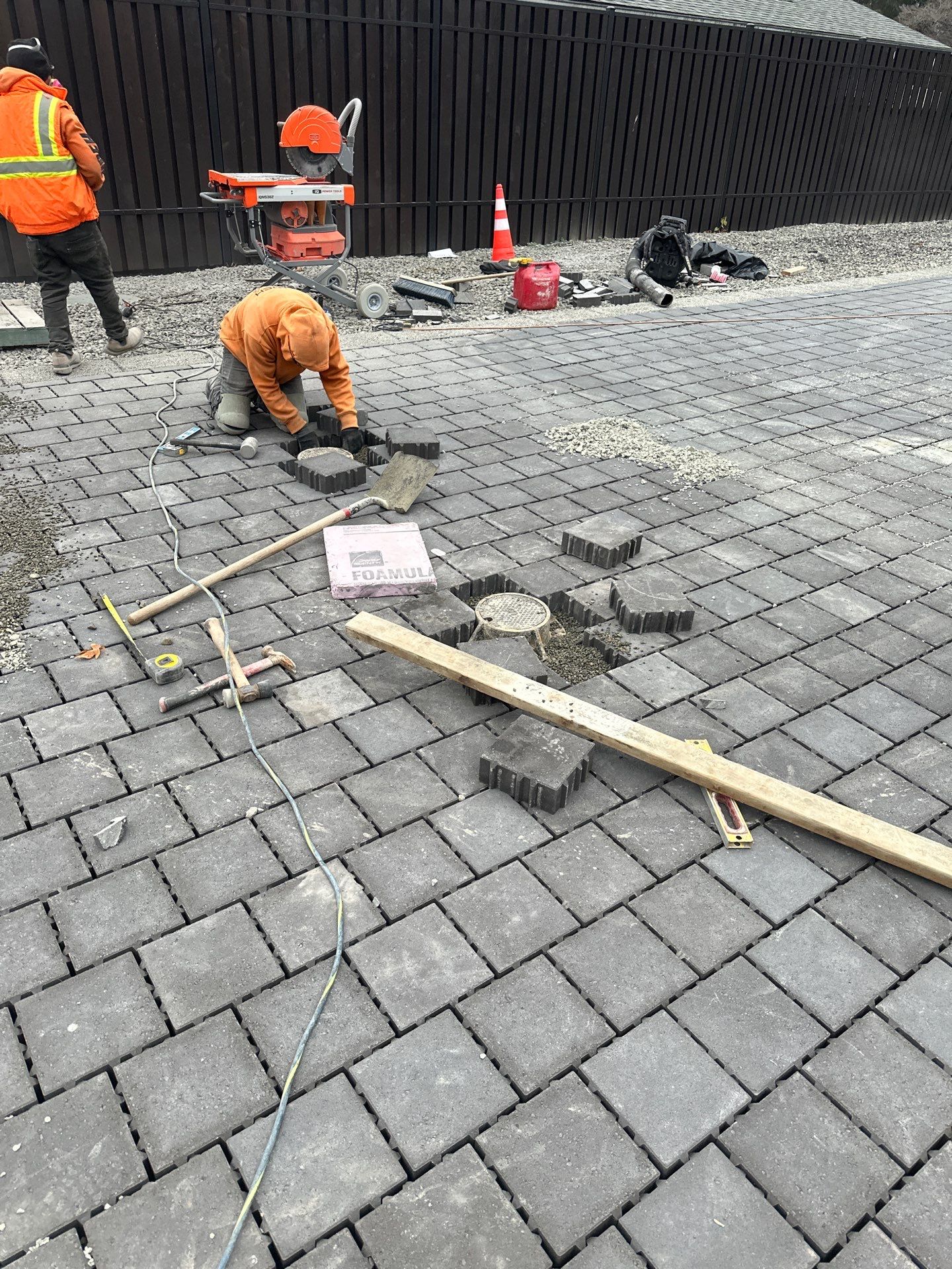 Permeable Pavers Driveway by Jireh Asphalt & Concrete Inc 