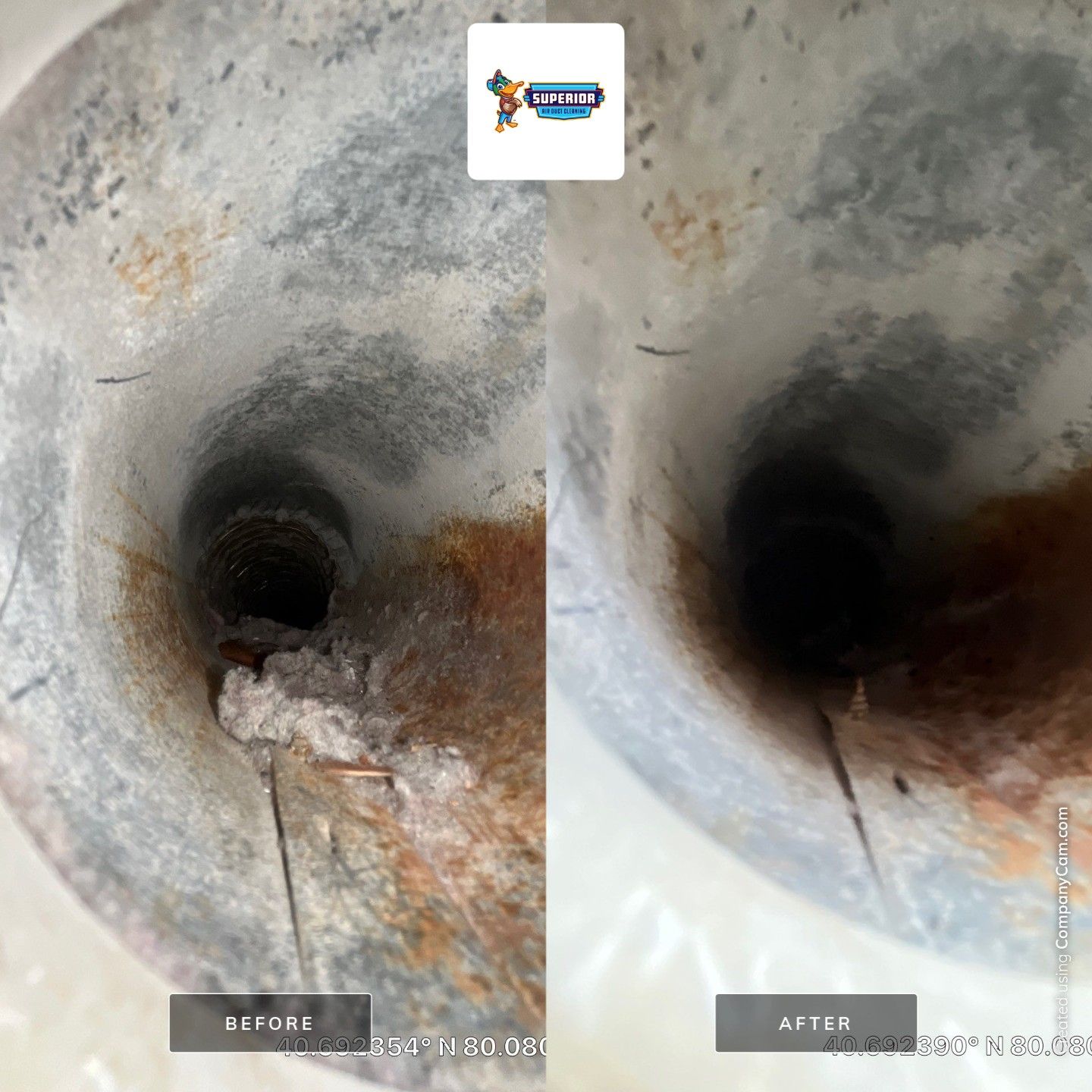 Air Duct Cleaning With a Vacuum Truck in Cranberry Twp, PA by Superior Air Duct Cleaning
