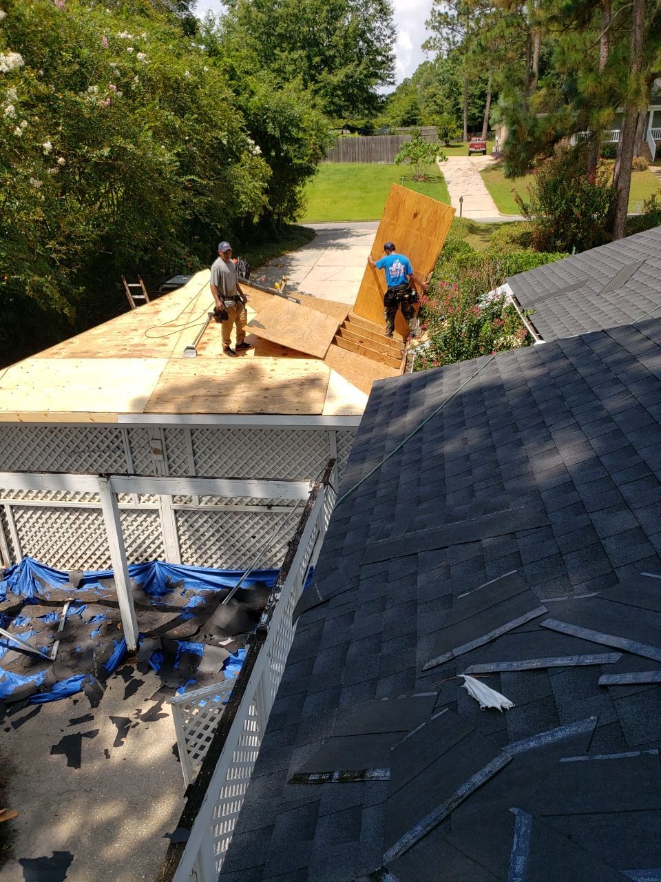 Residential Roofing Installation using Roof Replacement by American Roofing & Construction LLC
