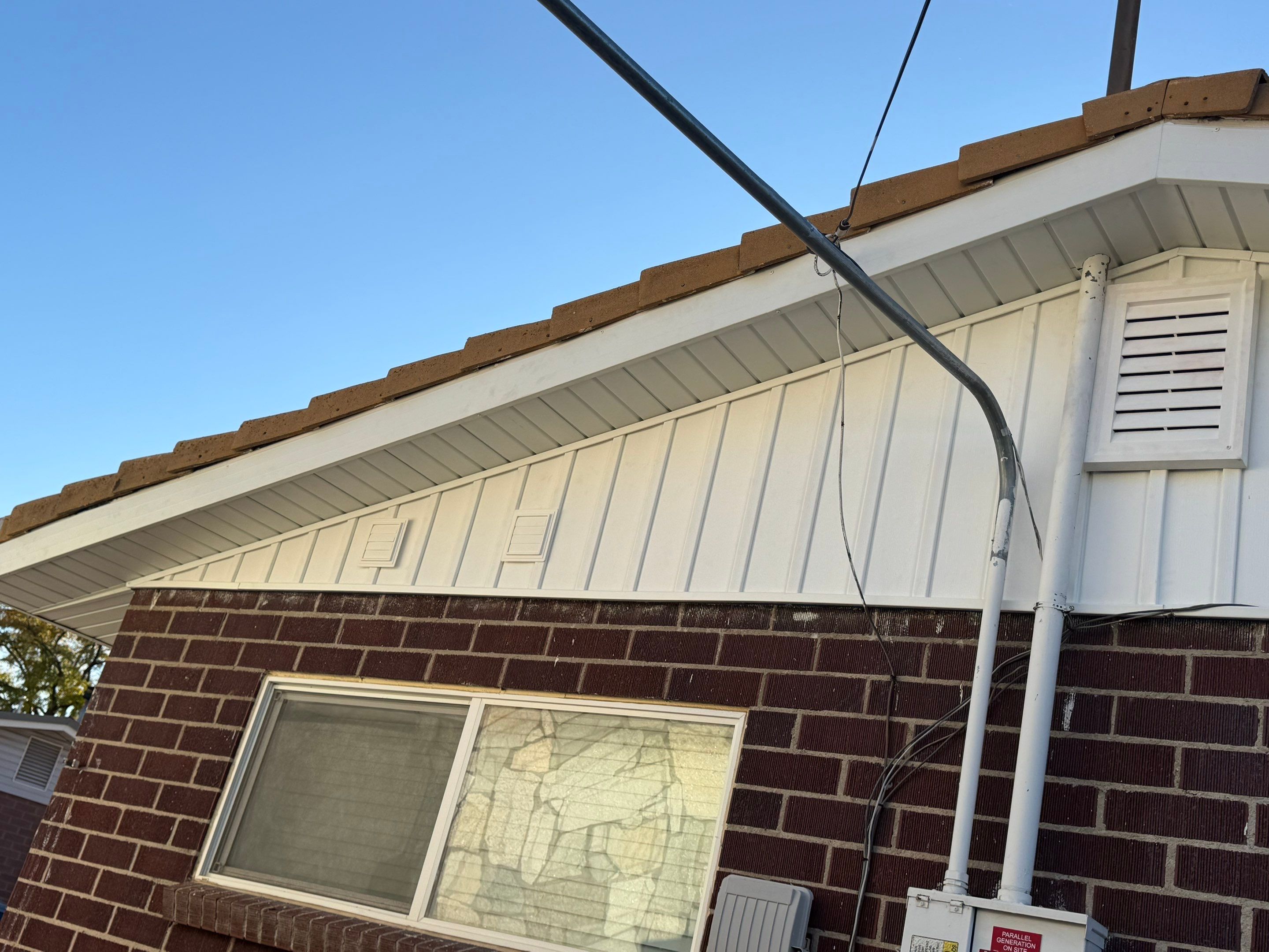 Salt Lake City | Gable Board & Batten & Roofline Overhaul | White by Ideal Siding Utah