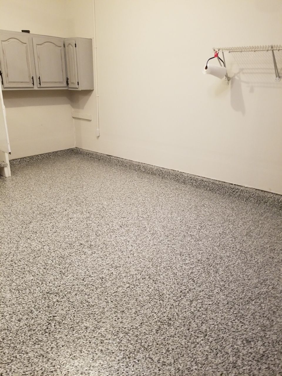 Garage Floor in Domino by Spectrum Painting, LLC