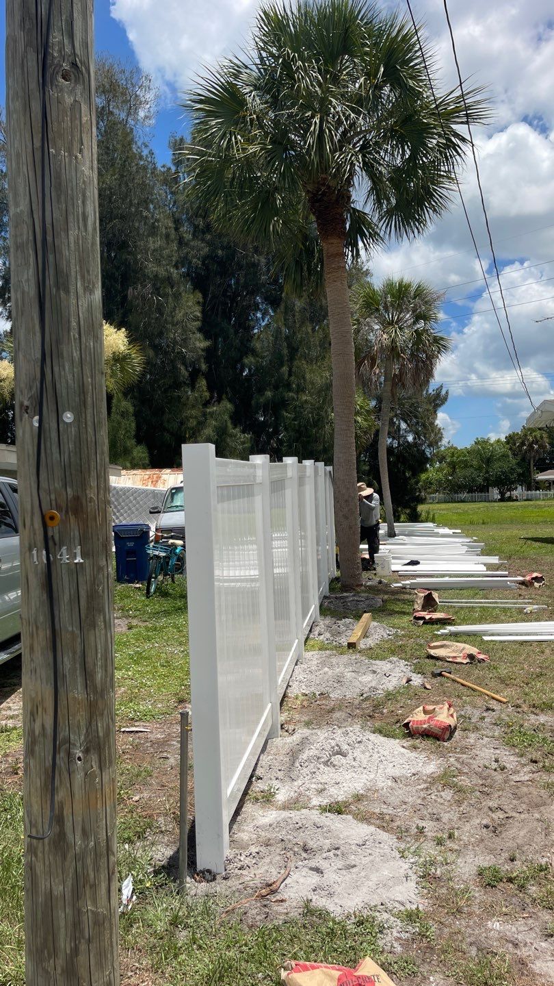 Venice, FL 6ft. Tall White Vinyl Privacy Fence by Asap fence and gates, LLC