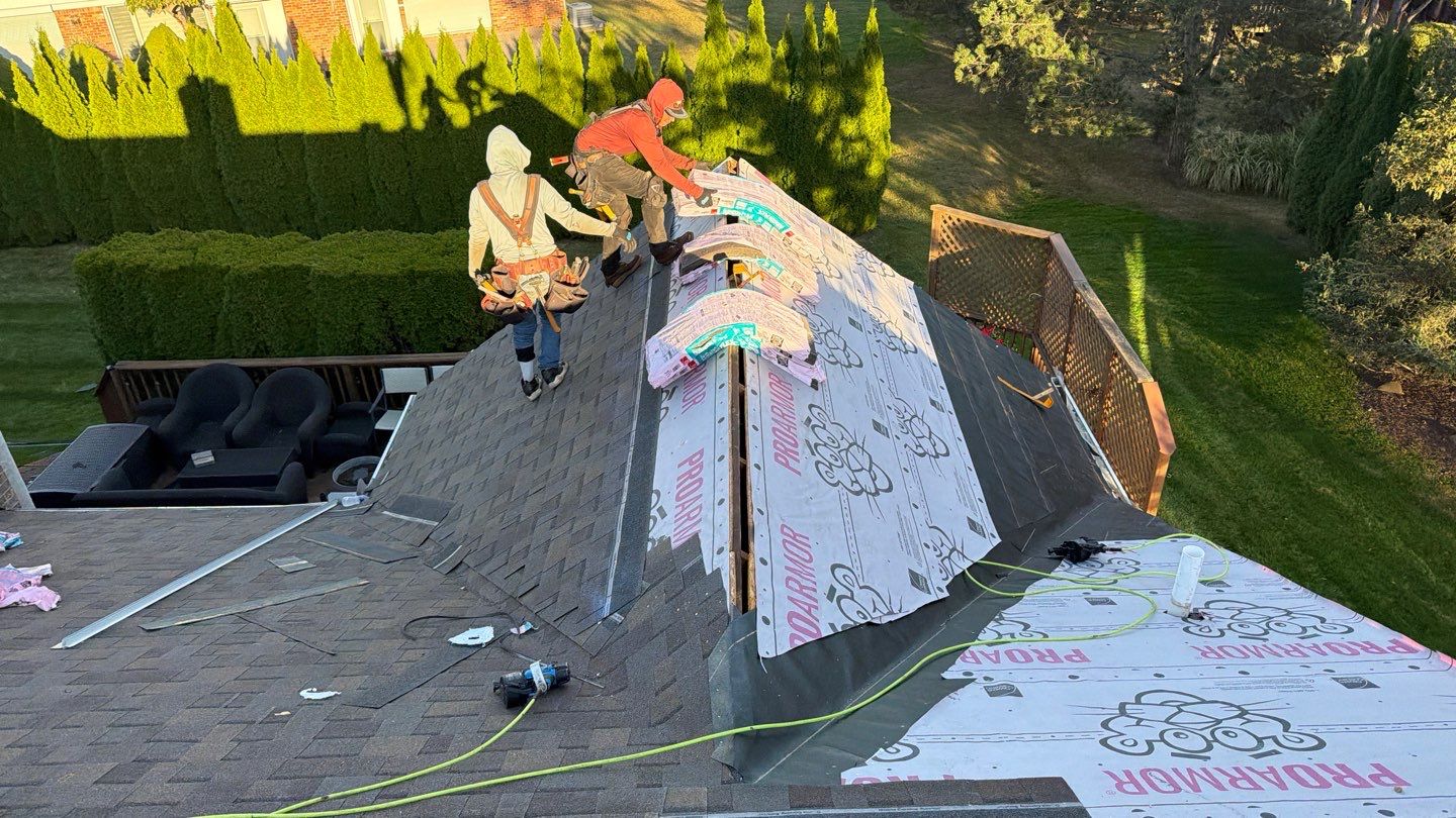 Roof Replacement using Owens Corning Teak by 180 Contractors