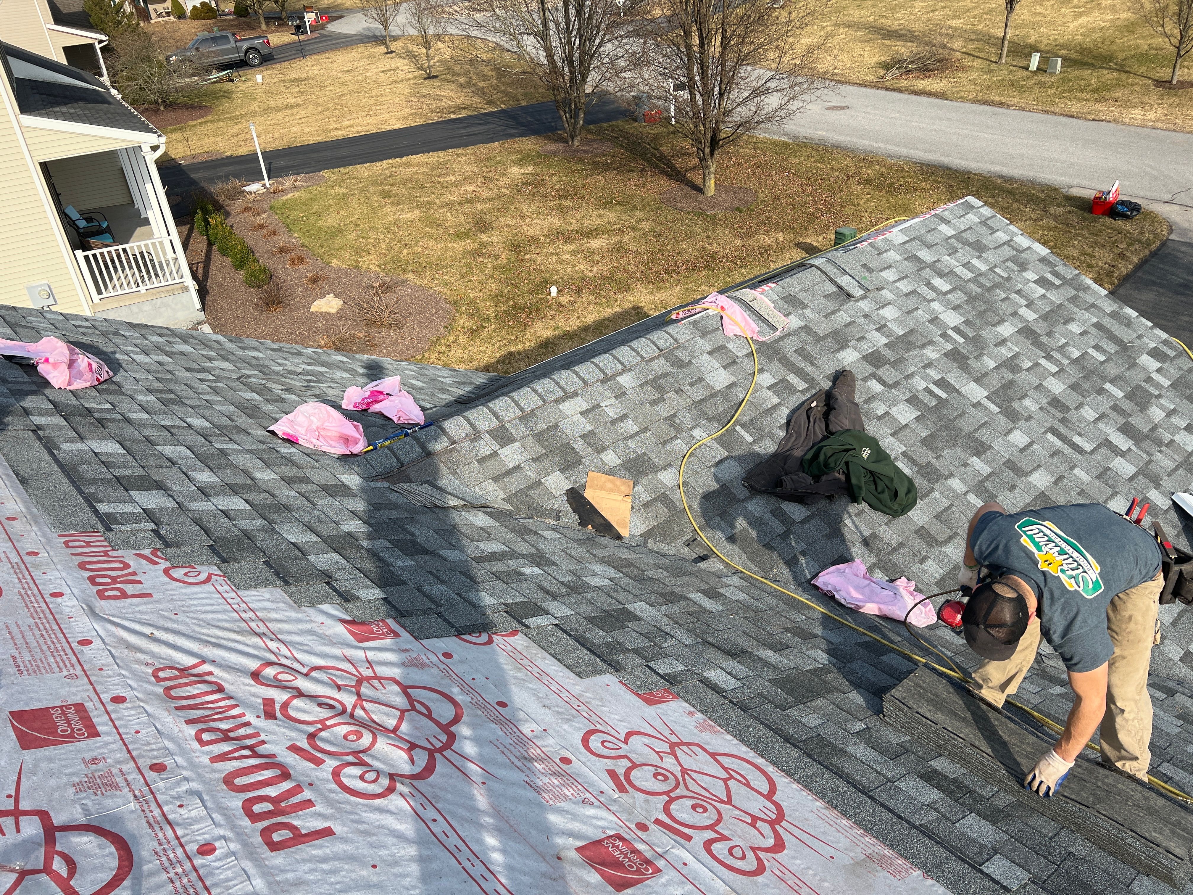Roof replacement in Bellefonte, PA using Owens Corning Duration shingles by Starway Roof Systems