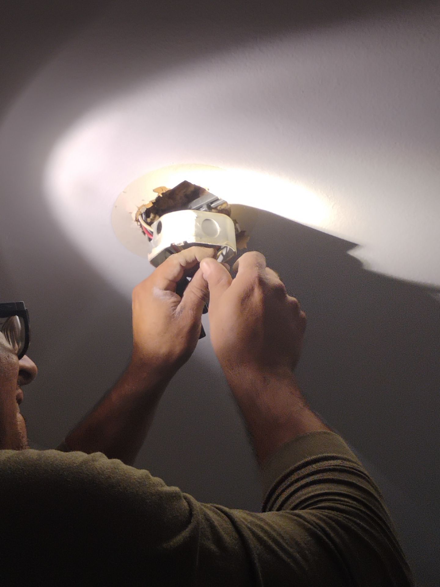 Dual Storm Door & Recessed Lighting Installation – St. Louis, MO by Legendary Services Company LLC.