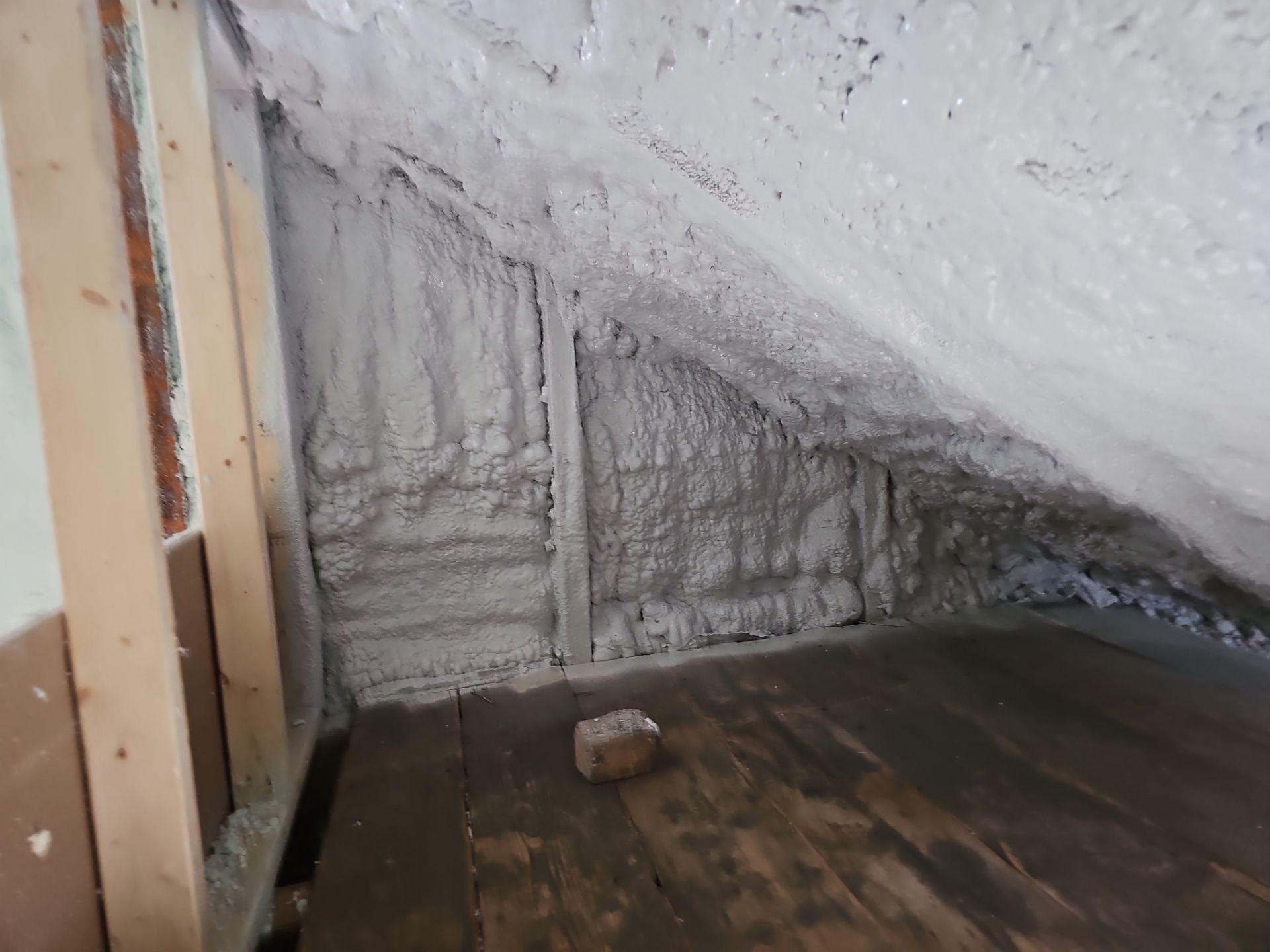 Attic Insulation using Closed Cell Spray Foam by NYS Foam & Energy