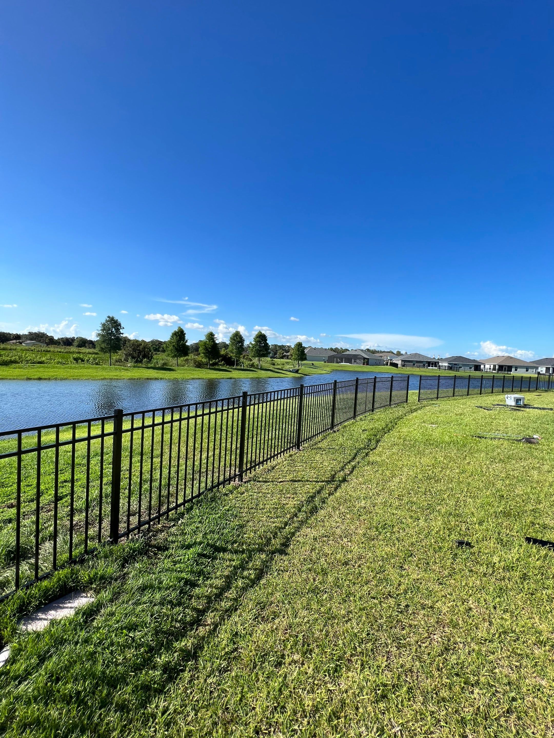 Parrish, FL 4ft. Tall 3-Rail Black Aluminum Fence by Asap fence and gates, LLC