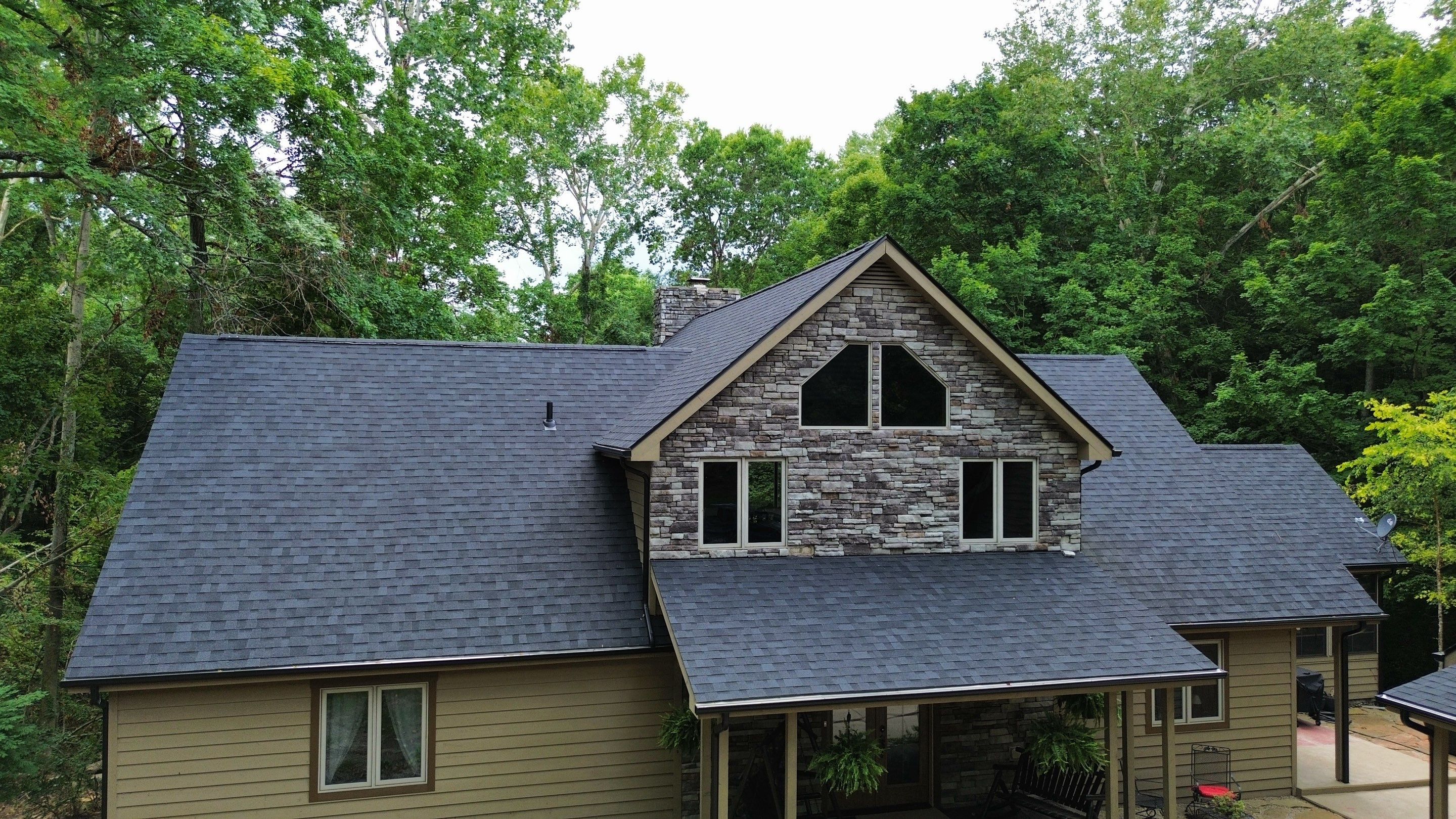 Residential Roofing Installation using Duration Series Shingles - Onyx Black by RoofX 