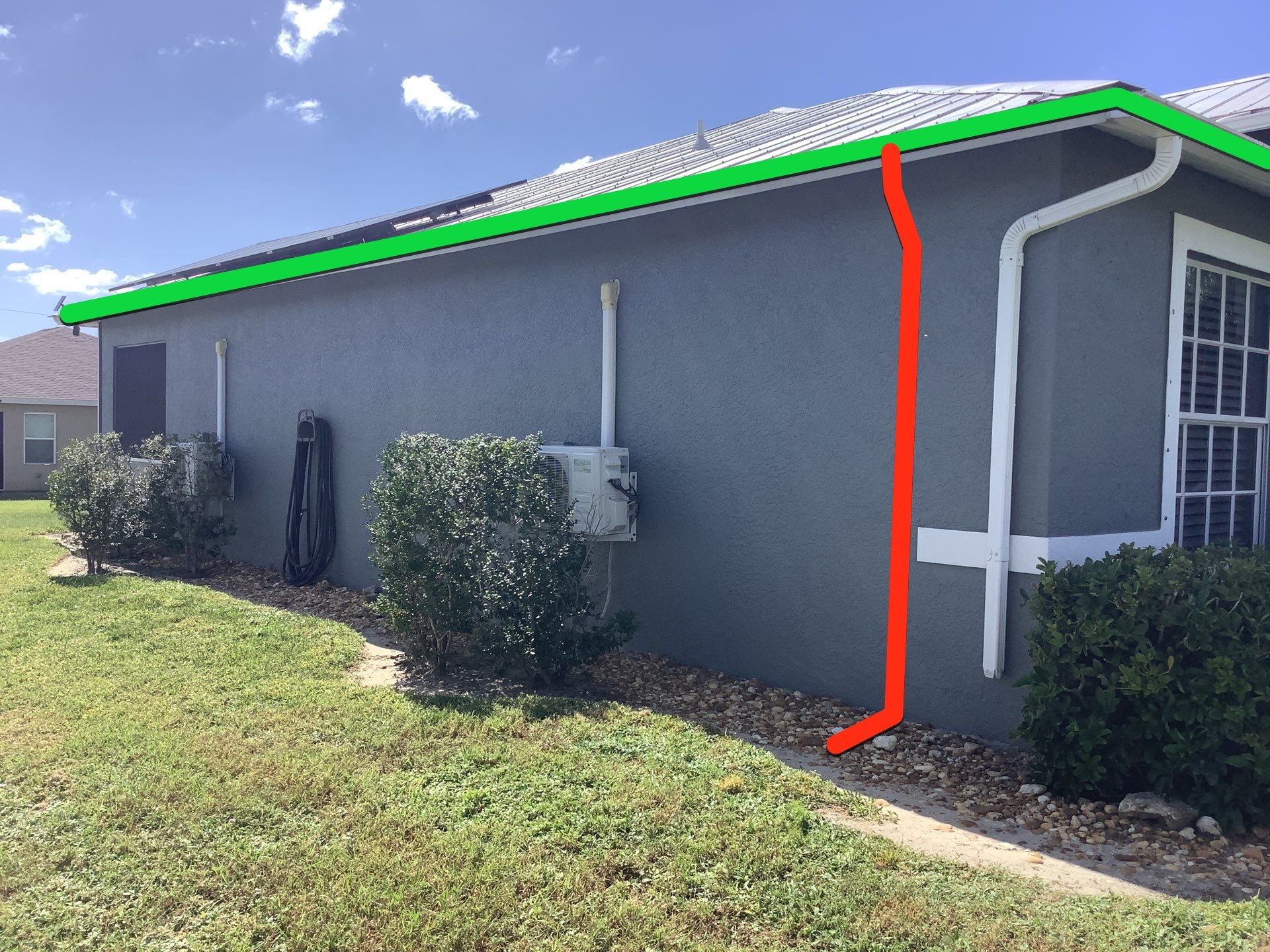 White 6 inch Seamless Gutters in Cape Coral FL by Gutter Professors