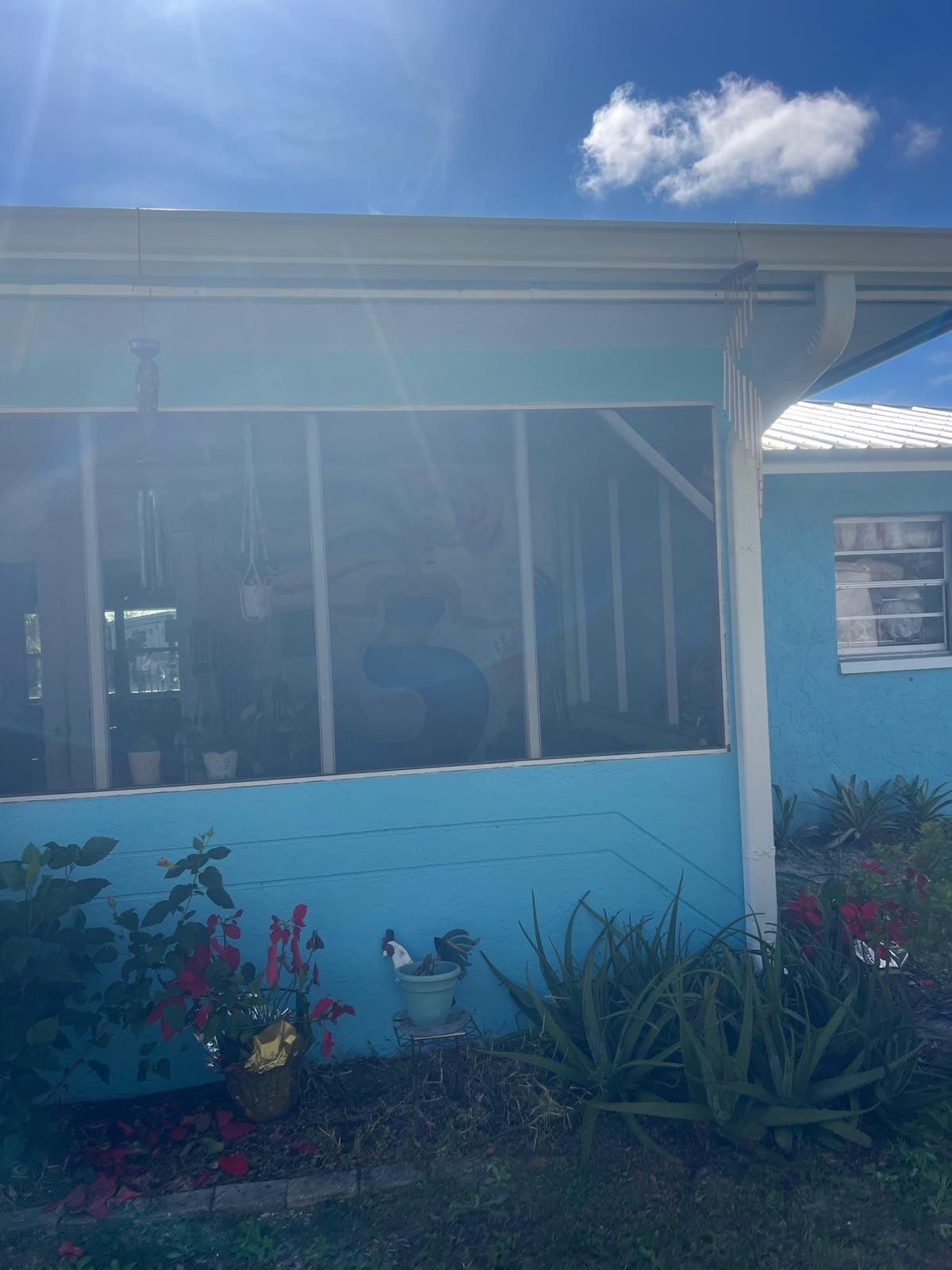 Aluminum Downspouts with Splash Guards in Fort Myers FL by Gutter Professors