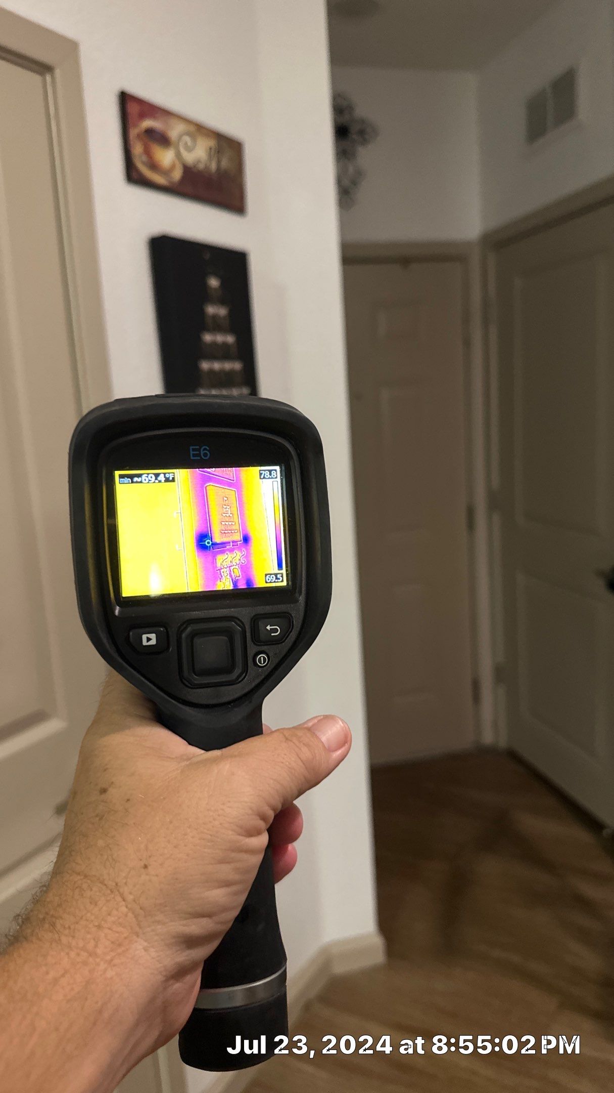 Performing testing for a young family with a 2 week old baby in their apartment by Building performance Solutions LLC