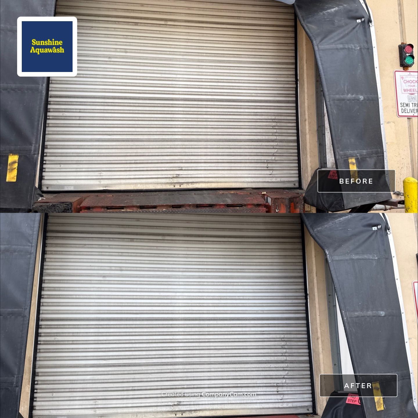 Commercial Loading Dock & Dumpster Area Cleaning Transformation by Sunshine AquaWash