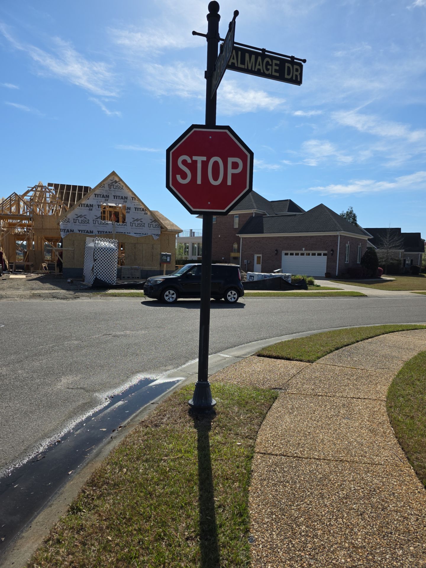 HOA Stop Sign Repair in Leland, NC