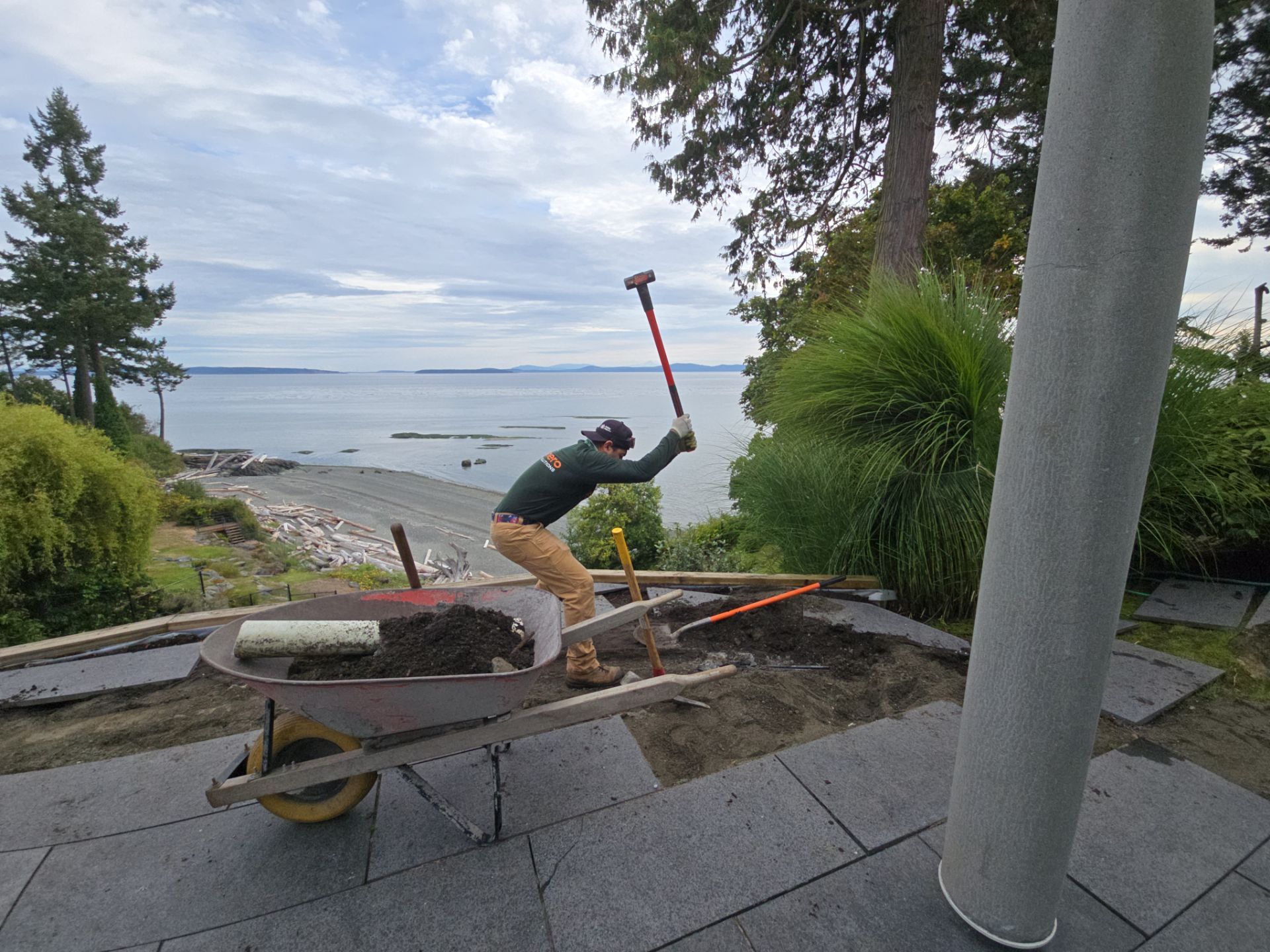 Patio Edge Stabilization & Romex Upgrade by Habanero Garden and Exterior Care