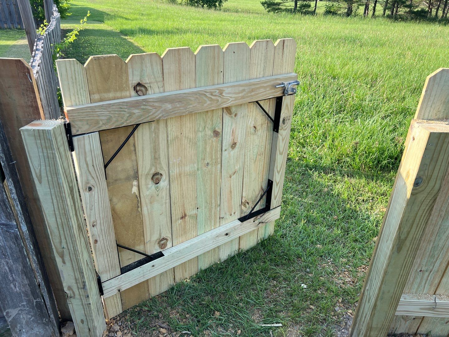 Lake View - Fence by Pillar and Pine