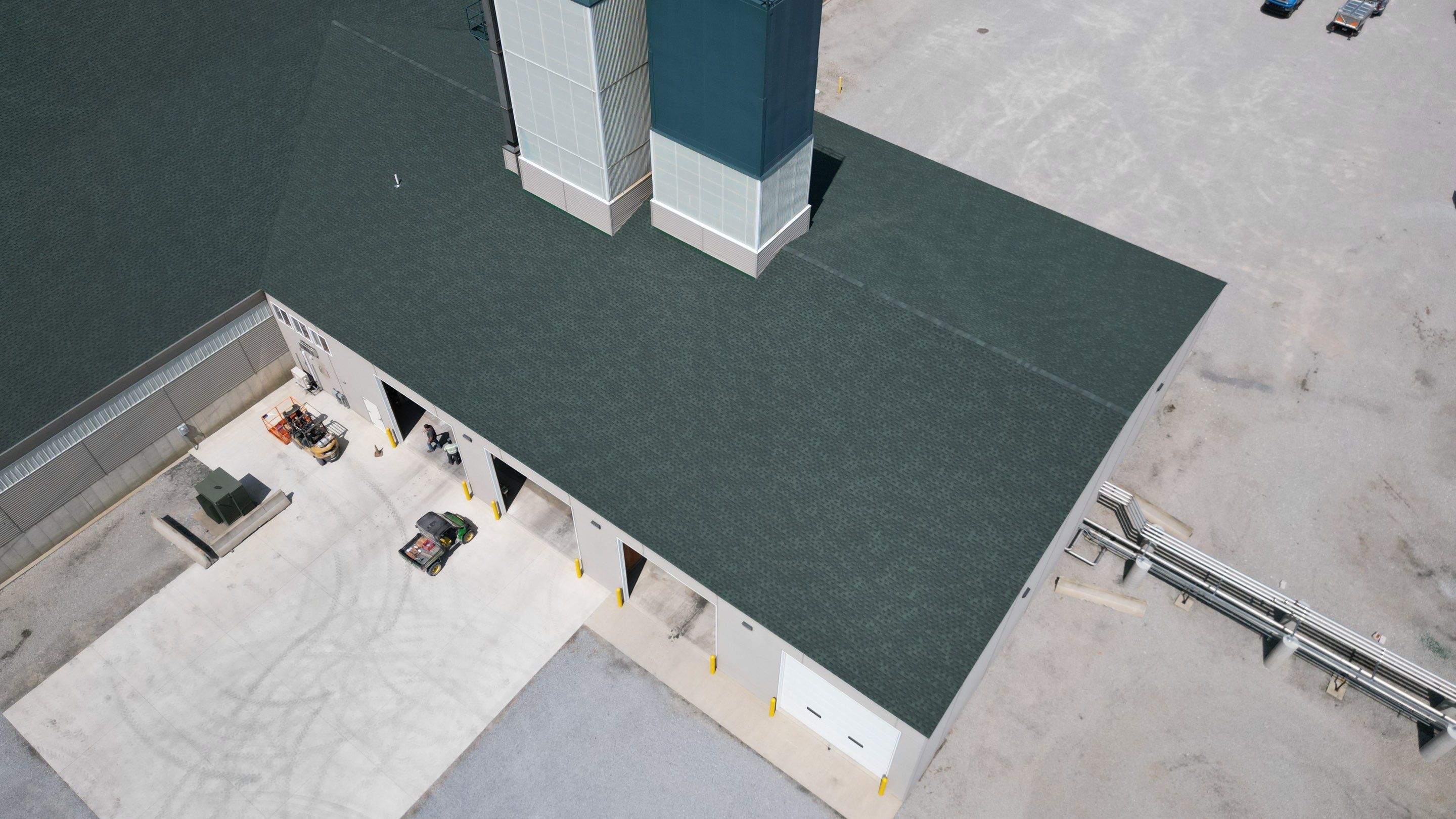 Commercial Roofing Installation using Timberline HDZ Shingles - Hunter Green by RoofX 