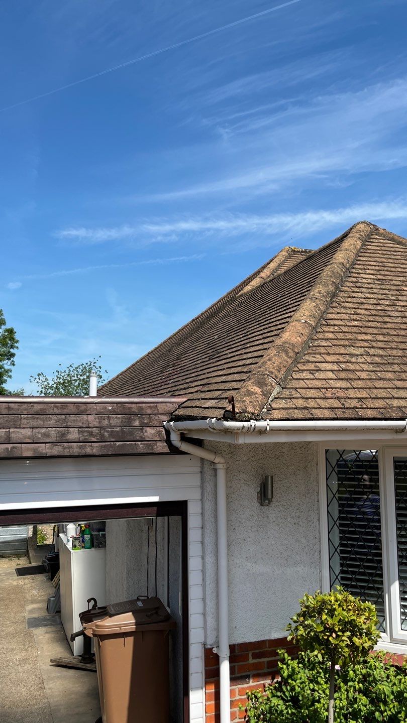 Roof Clean - Render Clean using Honda 15lpm Low Pressure Washing Machine by Ges Exterior Cleaning ltd
