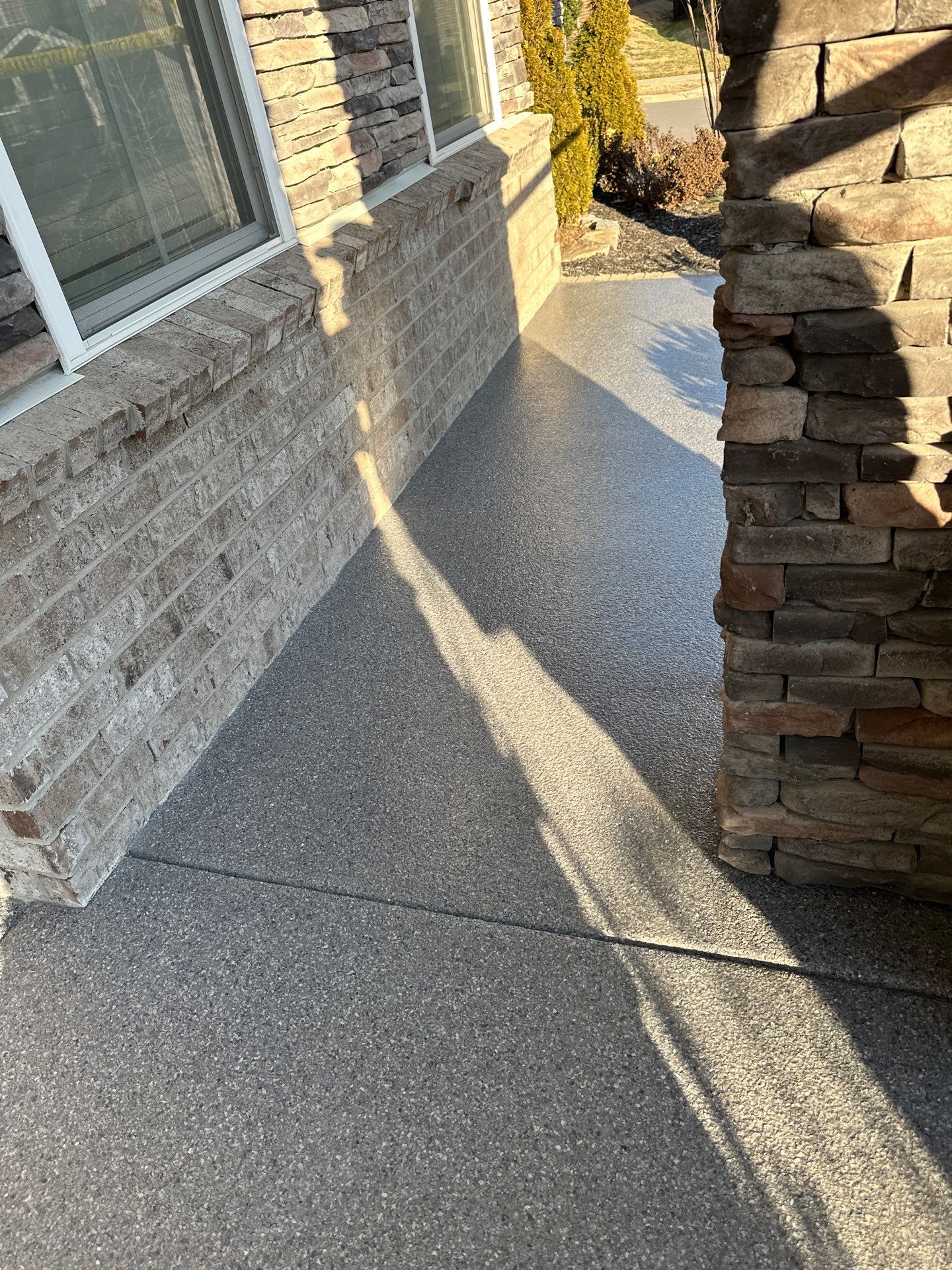 Patio Floor Coating using Briar by My Garage Floor Guys