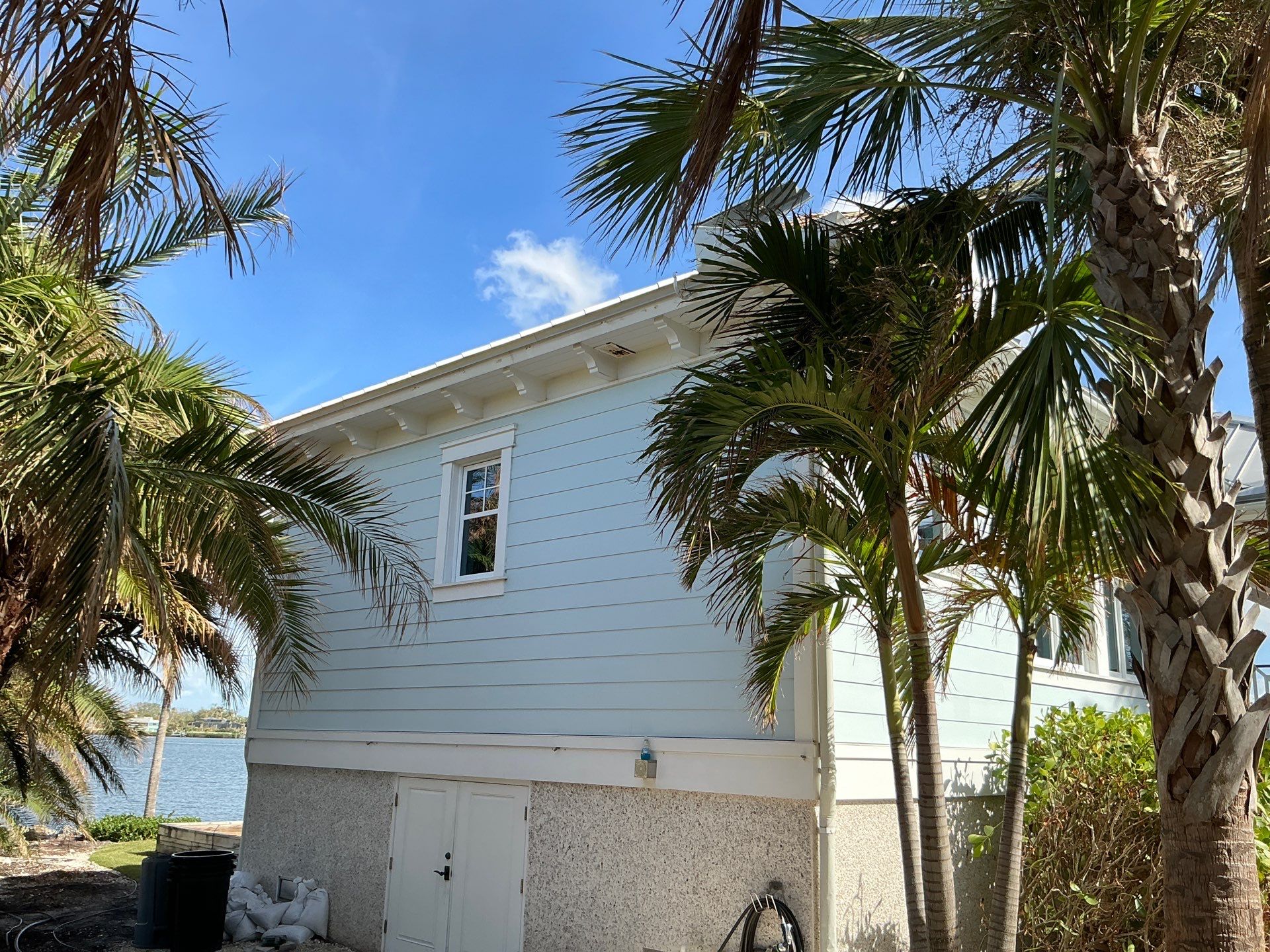 All New 1/2 Round Gutters in Nokomis FL by Gutter Professors