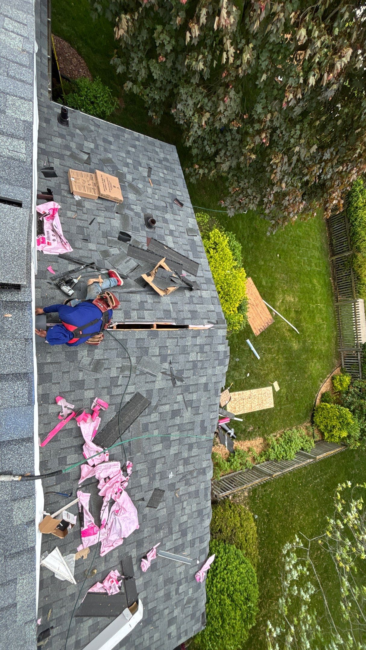 Roof Replacement using Owens Corning Estate Gray by 180 Contractors