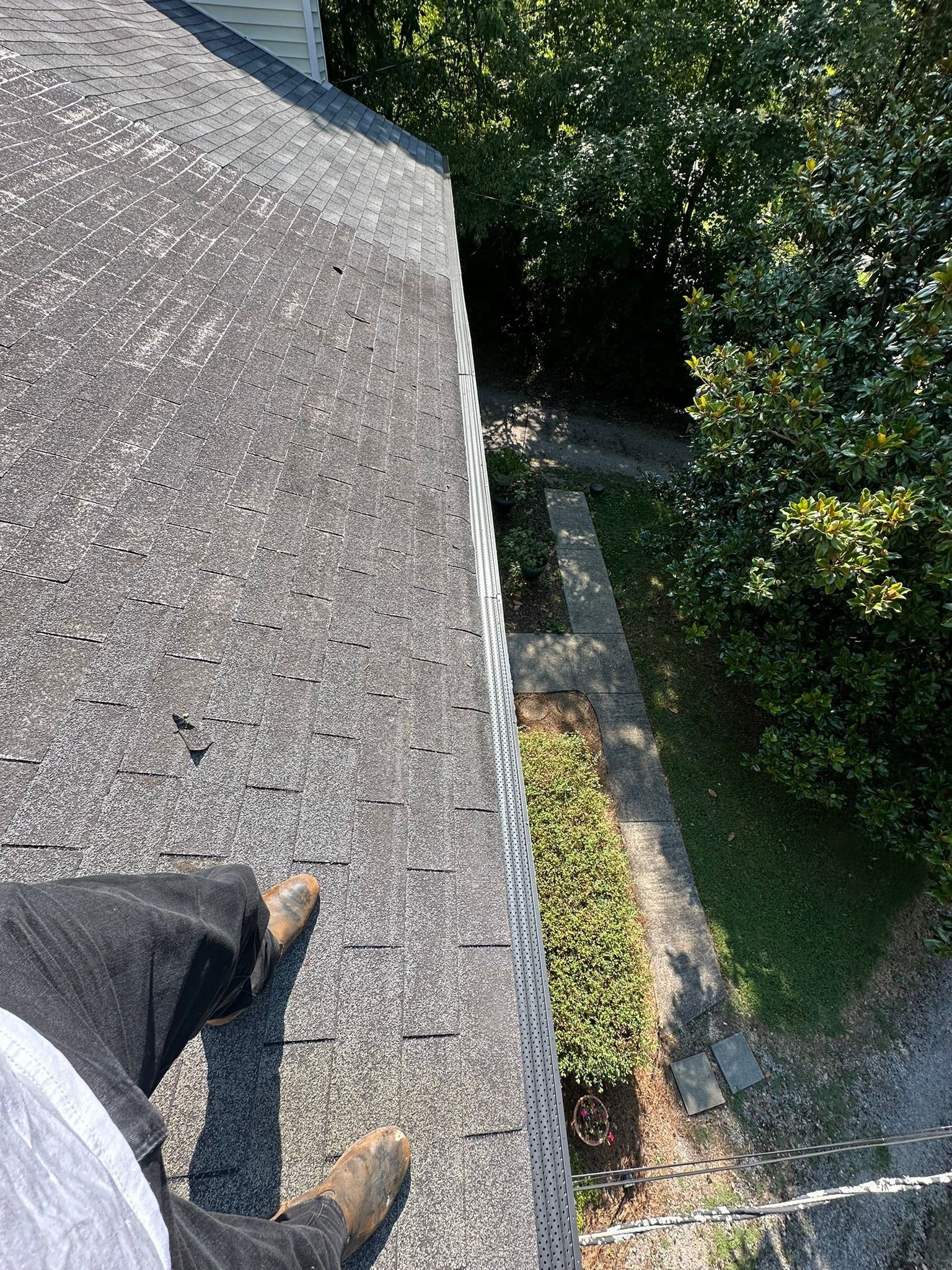 Gutter Cleaning and Gutter Guard Install using Bulldog Metal Gutter Guards by Undersun Roofing 