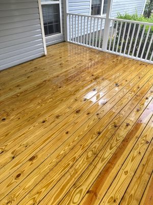 Wood Deck using Wood Sealant