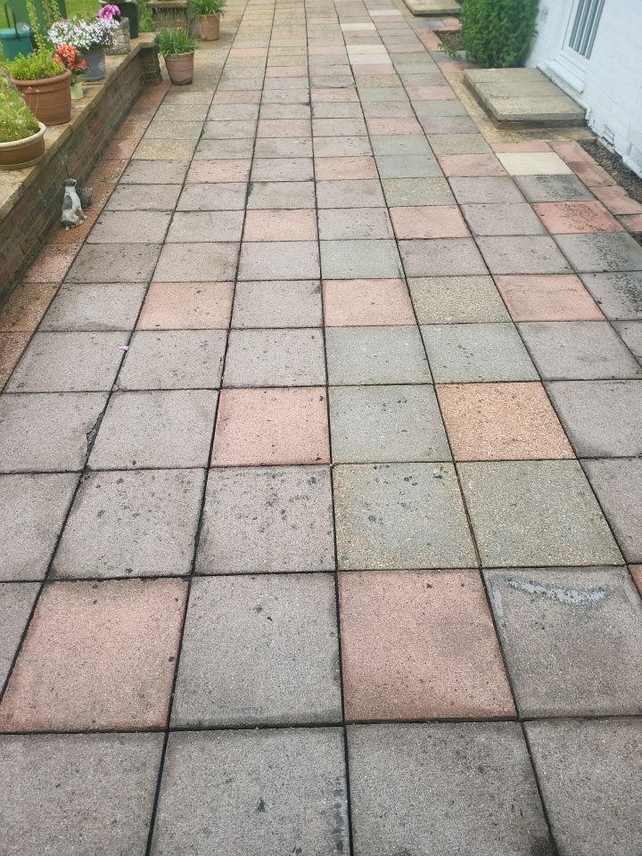 Patio Clean using honda 21 ltr/min by Ges Exterior Cleaning ltd