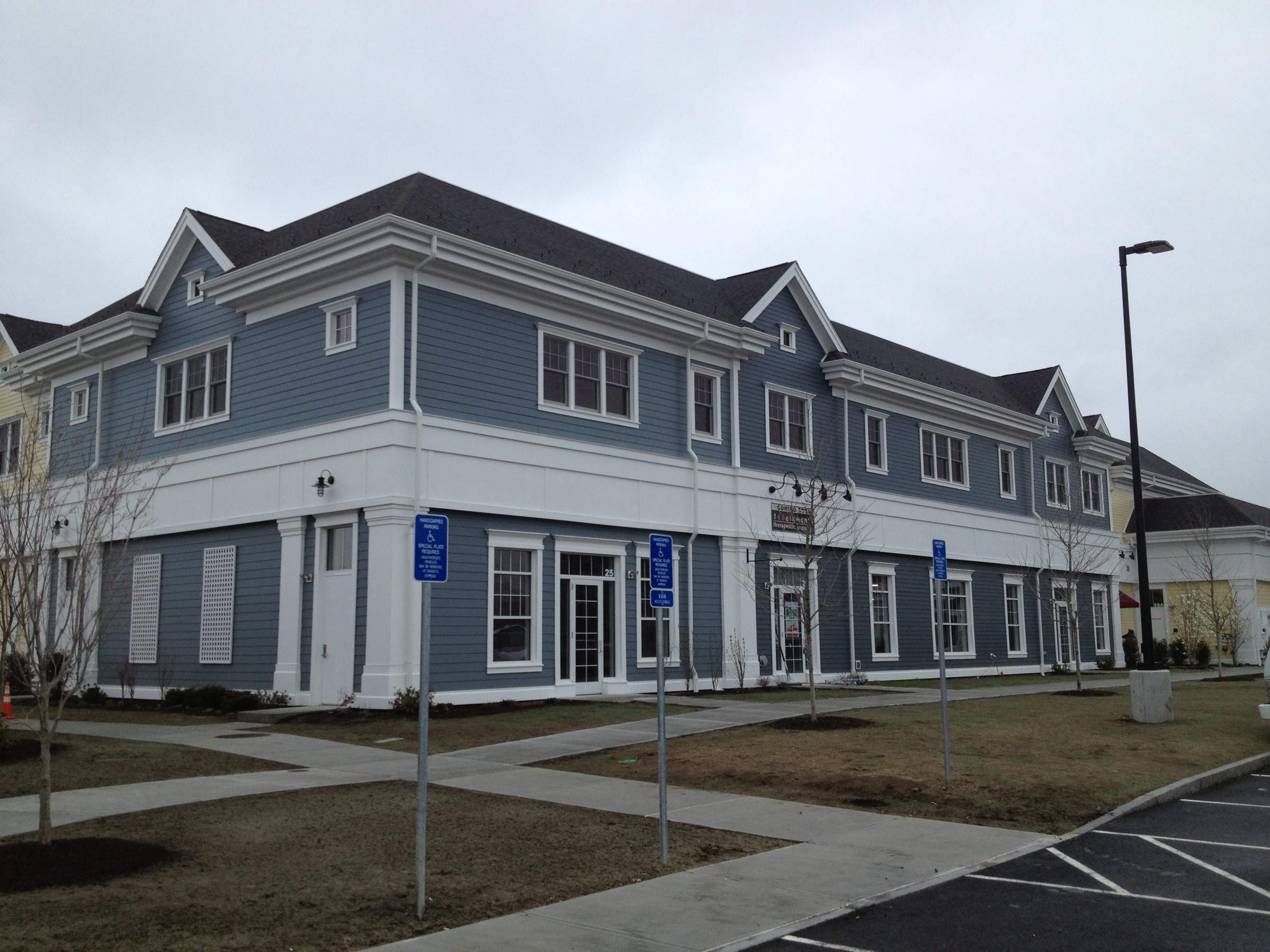 Commercial Gutter System at Wayland Town Center by Gutter Pro Enterprises