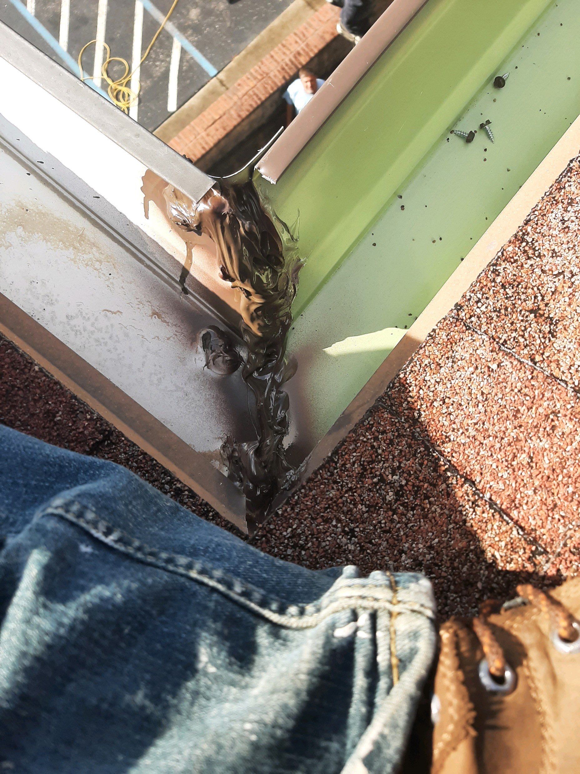 Pensacola Realtor Association Gutter Installation using K-Style White Gutters by Gutter Professors