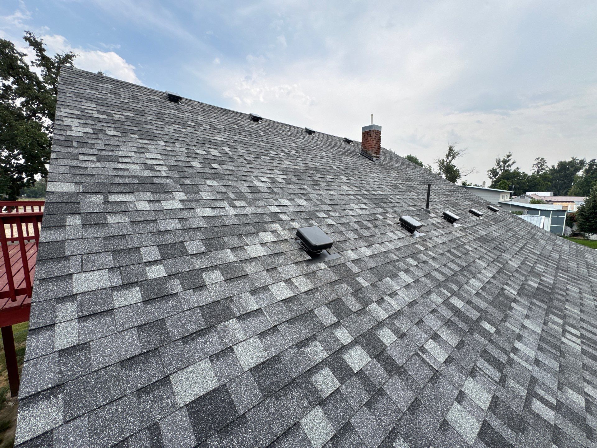 Residential Roof Replacement Featuring Multi-Tonal Architectural Shingles in Payette by Olive Roofing