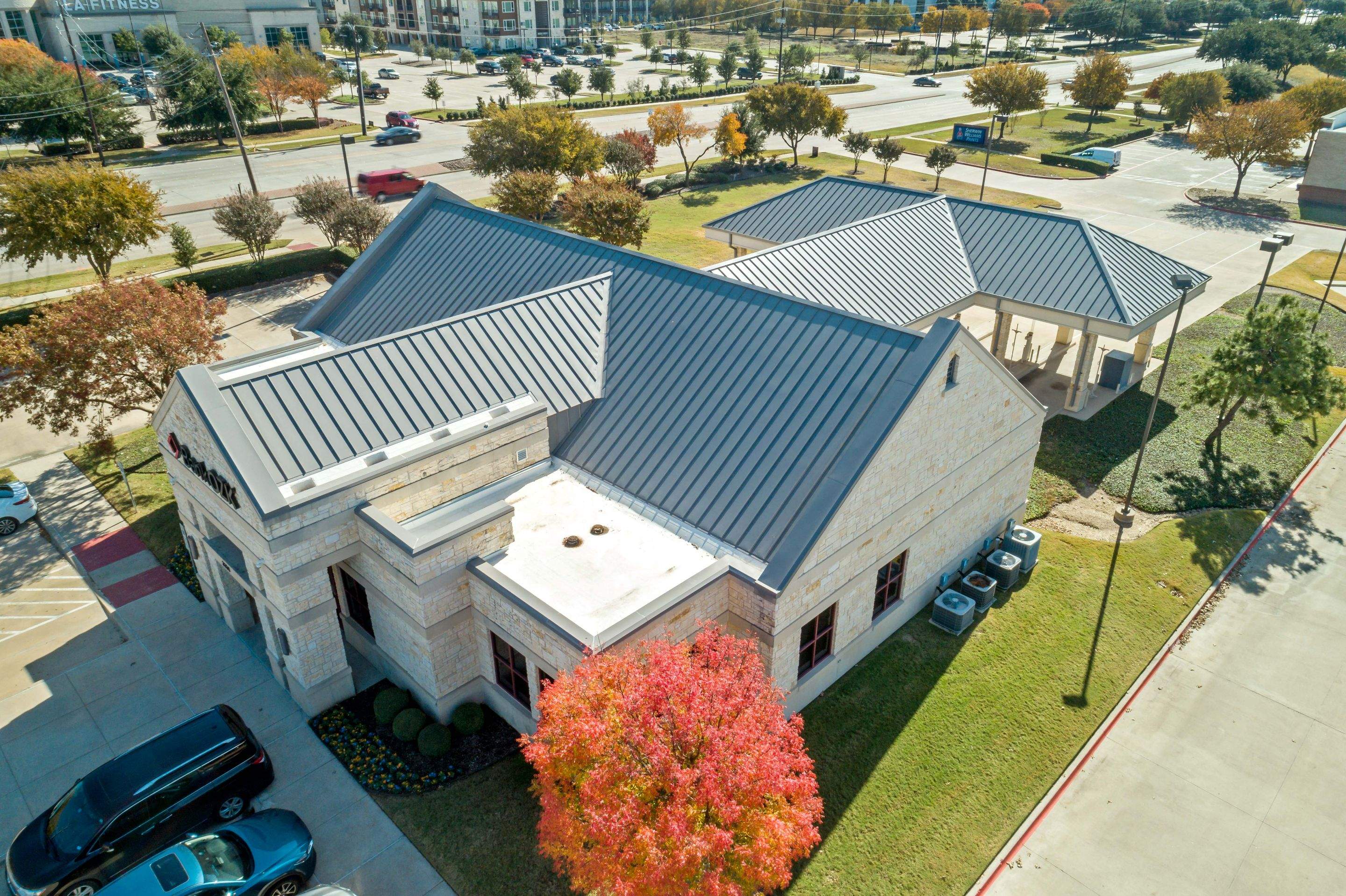 Commercial Roof Replacement using Standing Seam Roofing in Carrollton, TX by Roof Experts