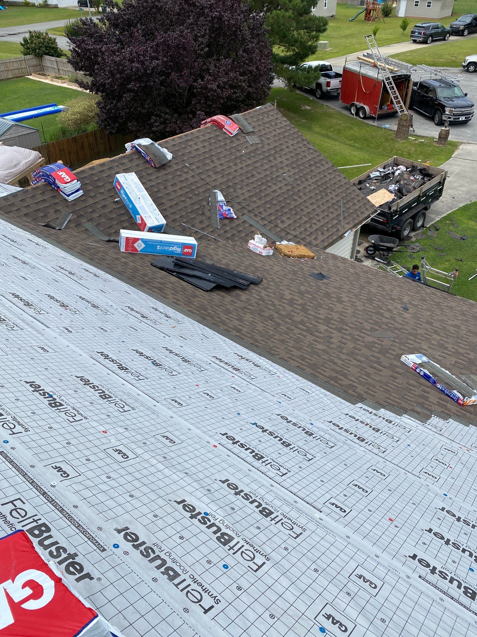 Roof Replacement - GAF Timberline HDZ Barkwood  by Pro Performance Roofing