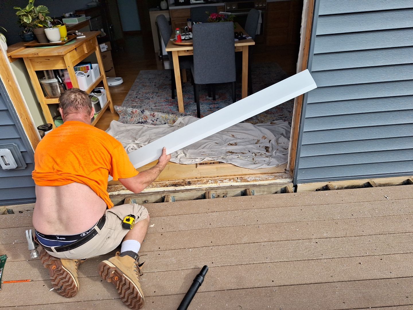 Window Installation using Provia Windows by Total Restoration Services 