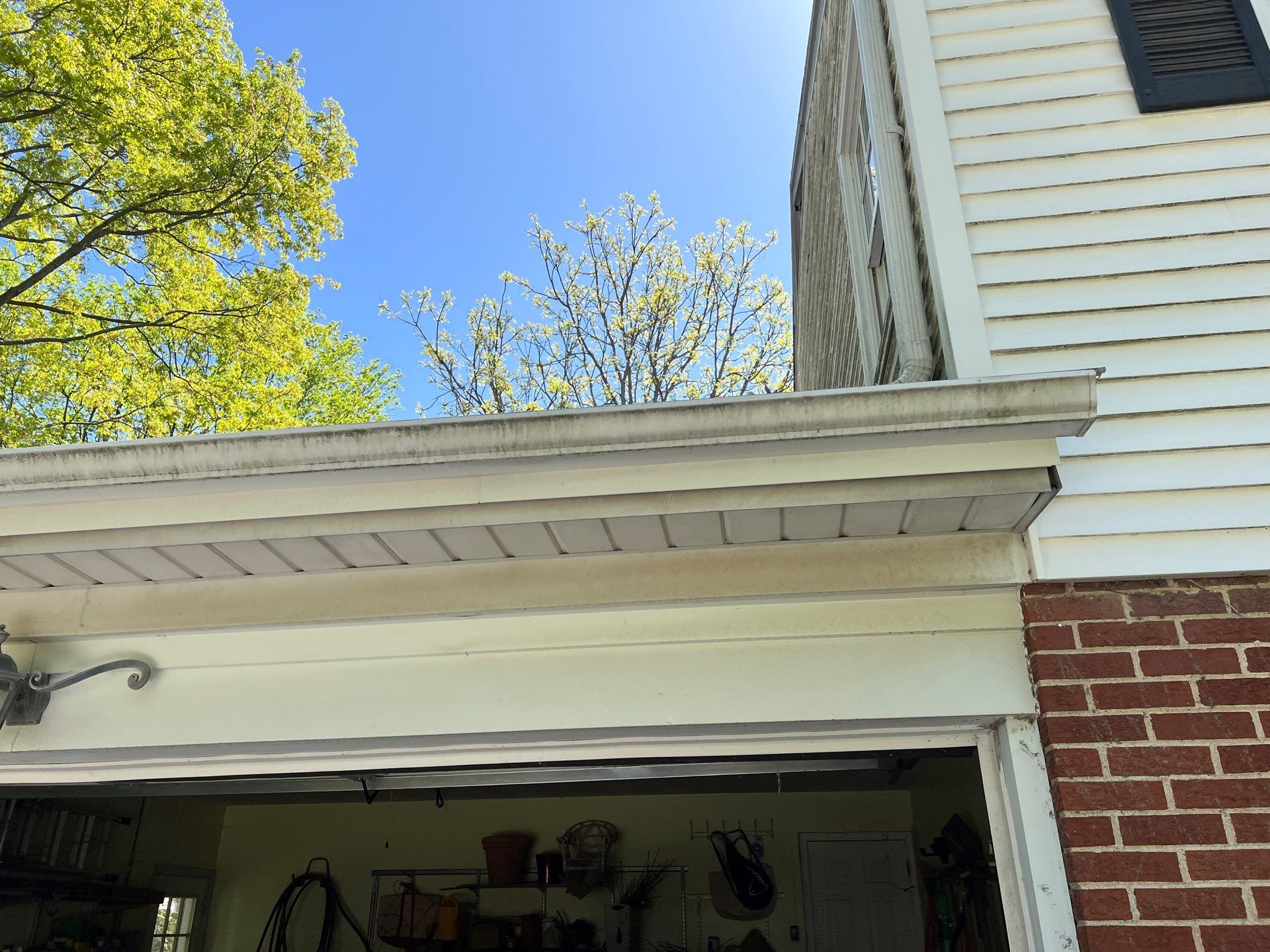 Housewashing  using Algaecide, soft wash soap by Northern Power Washing LLC.