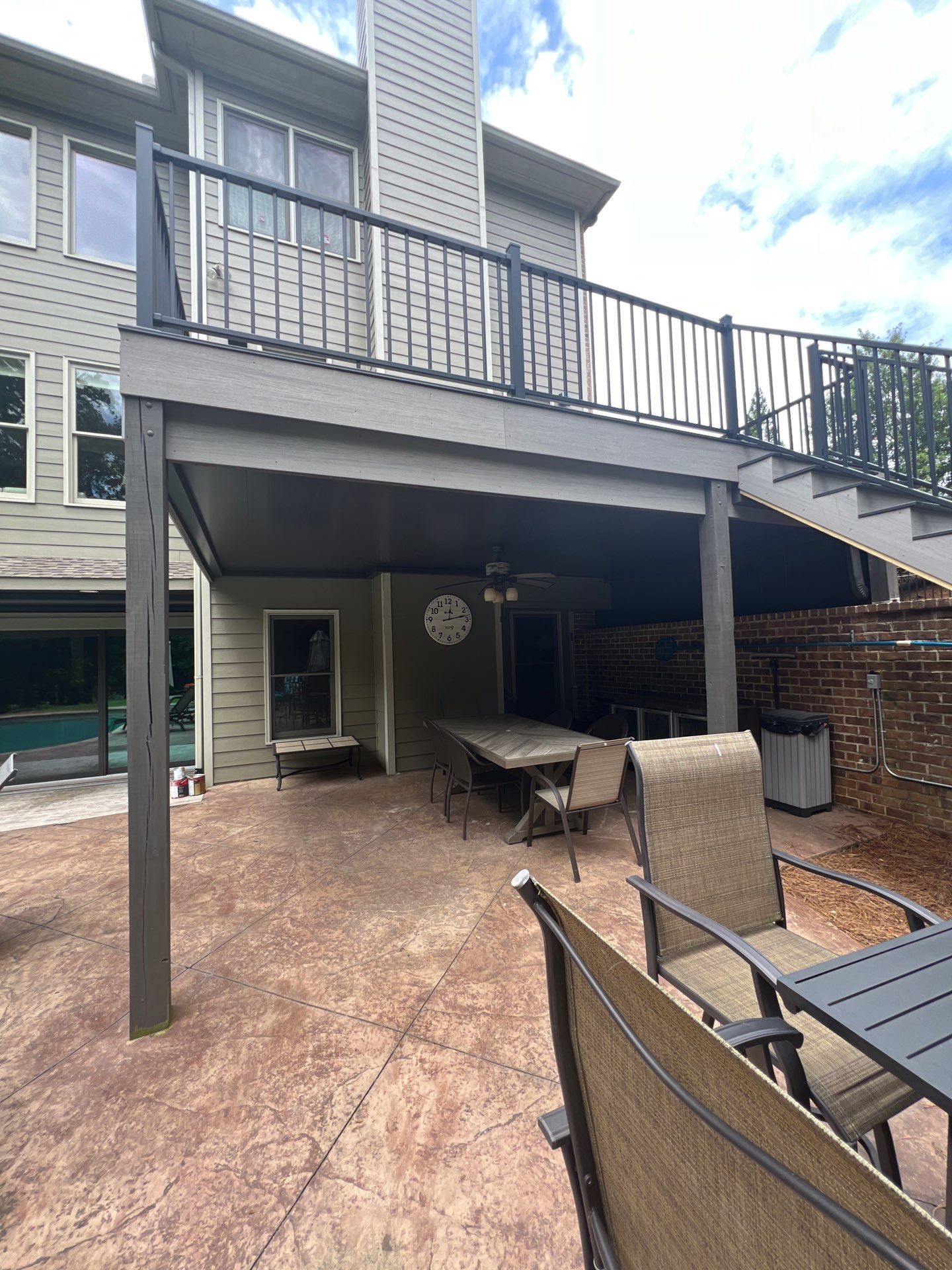Marietta, GA Deck Resurface using Deckorators Summit Series Decking and ALX Contemporary Railing by Nelson Exteriors