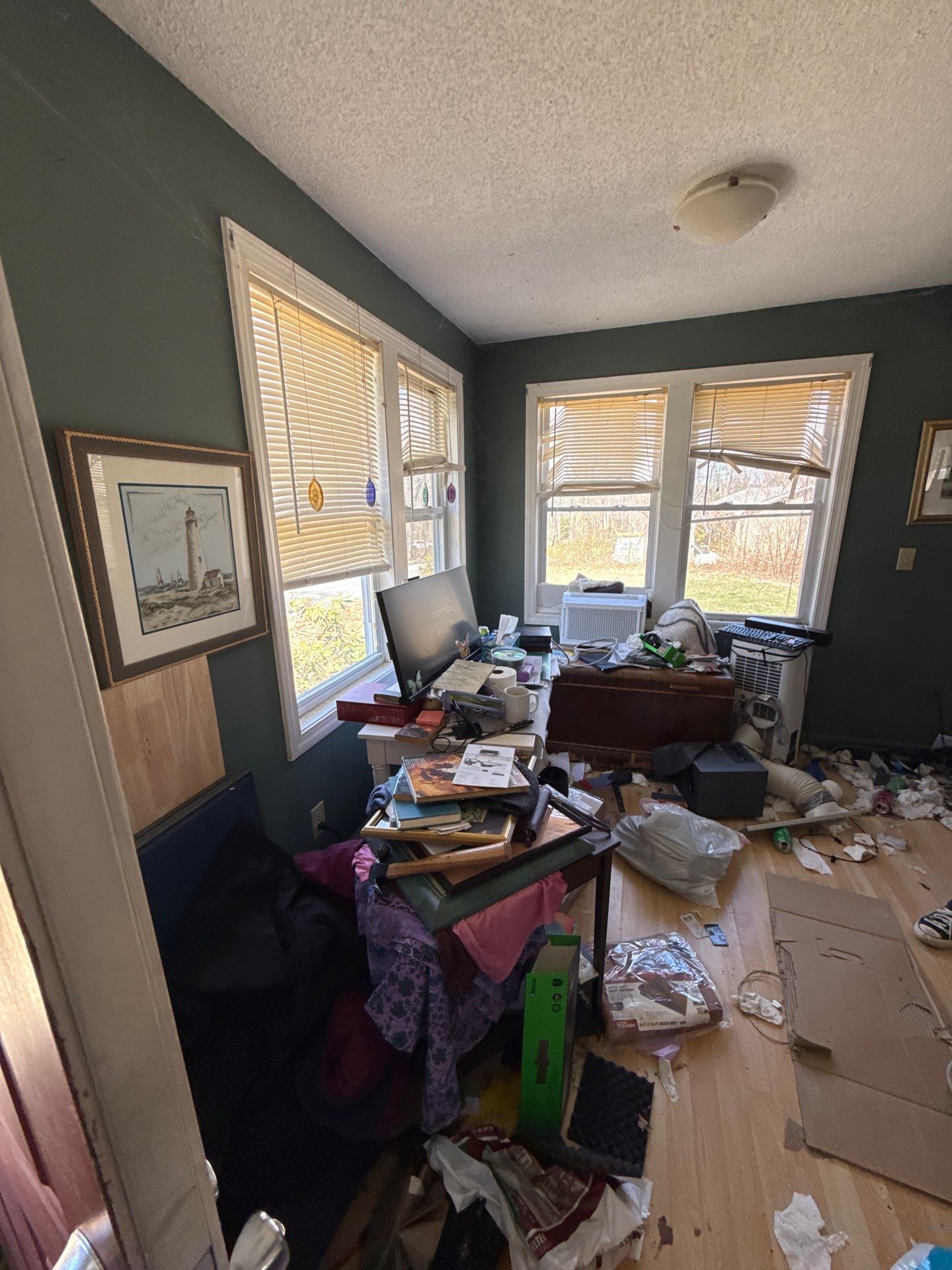 Property Cleanout in Progress at a Residential Home in Coventry, CT by Diamond Image LLC