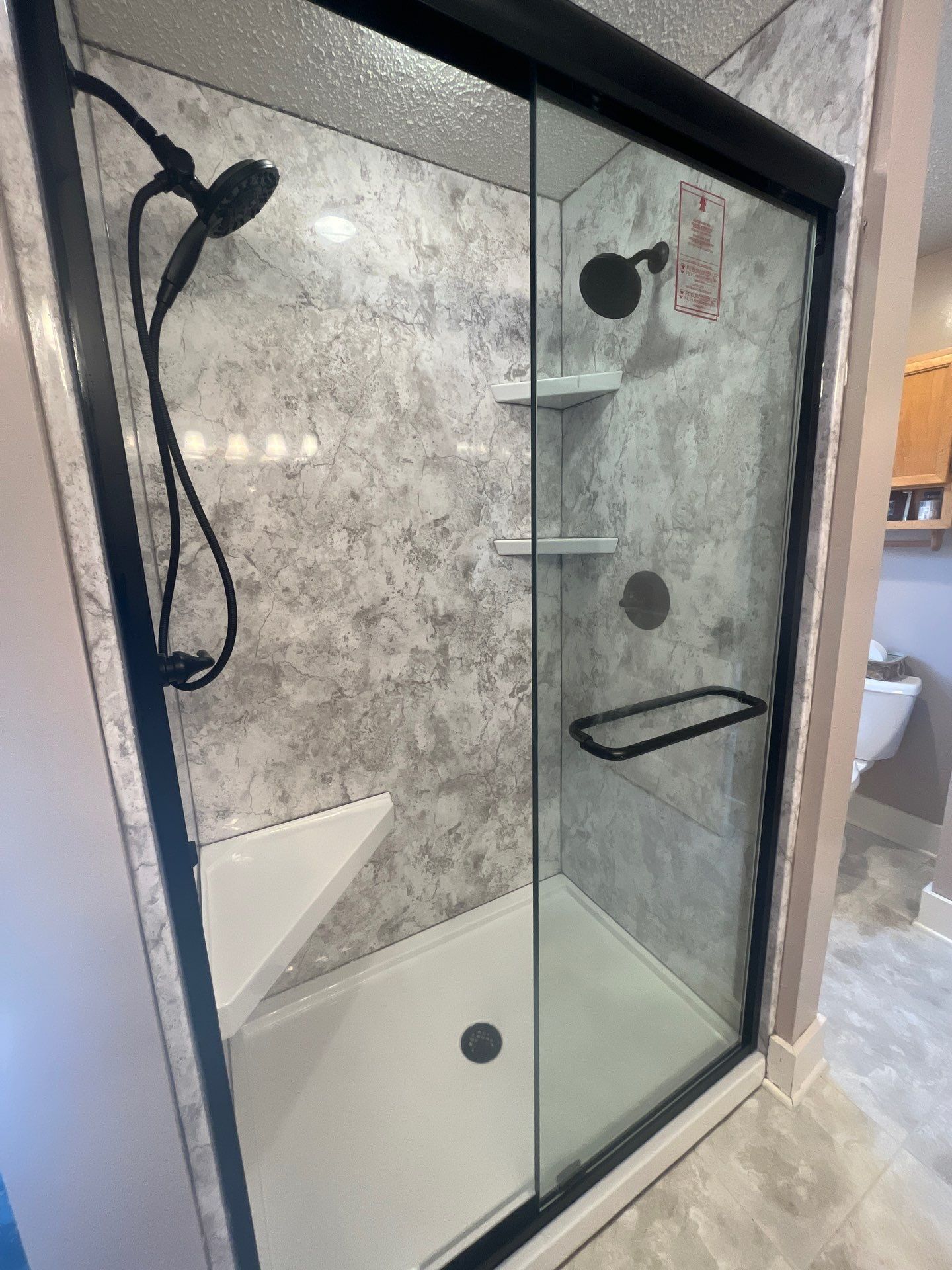 Bathroom Remodel using Shower Door by The Shower Company