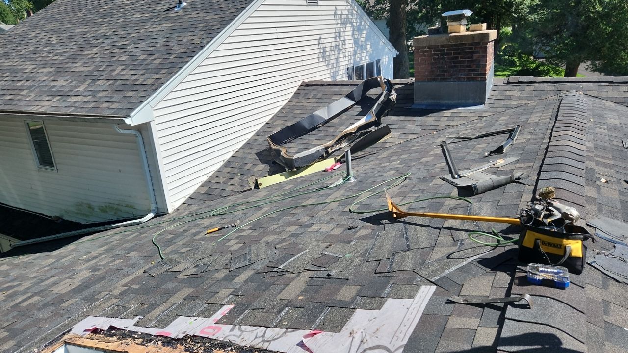 Residential Roofing Installation using Owens Corning TruDefinition Duration Designer - Black Sable by A Plus Exterior