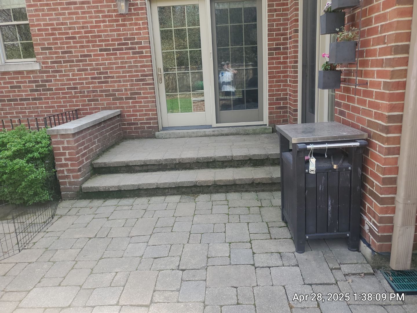 Brick paver repair, clean, seal and poly sanding by Northern Power Washing LLC.
