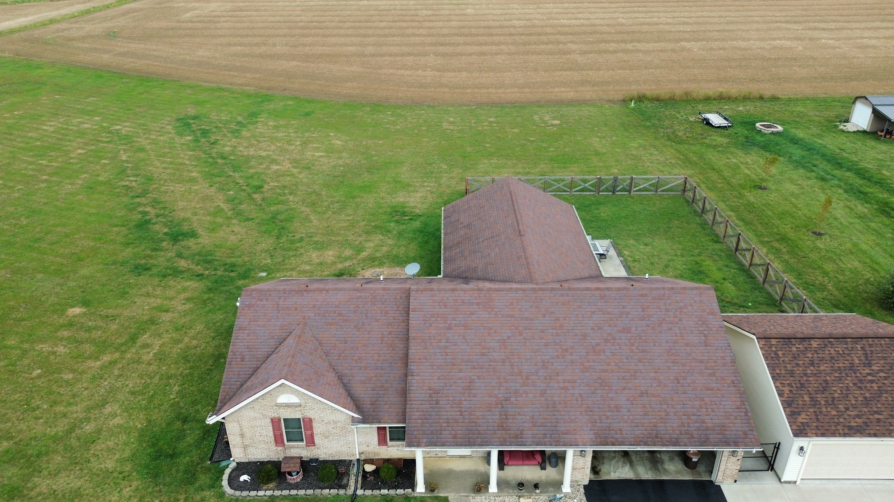 Residential Roofing Installation using Performance Panel Metal - Burgandy by RoofX 