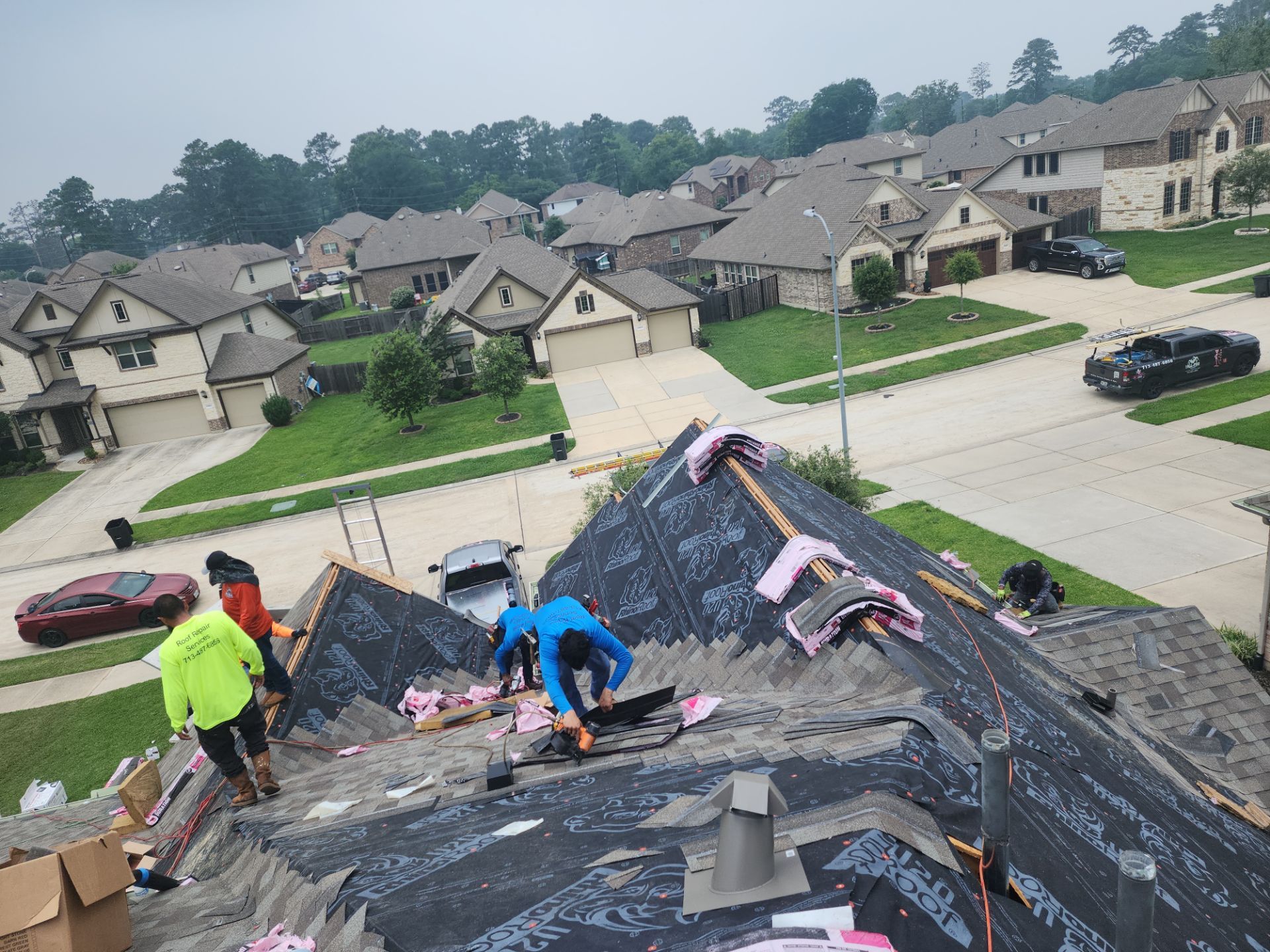 Residential Roofing Installation using Owen's Corning Duration (Lifetime) Shingles by Roof Repair Company