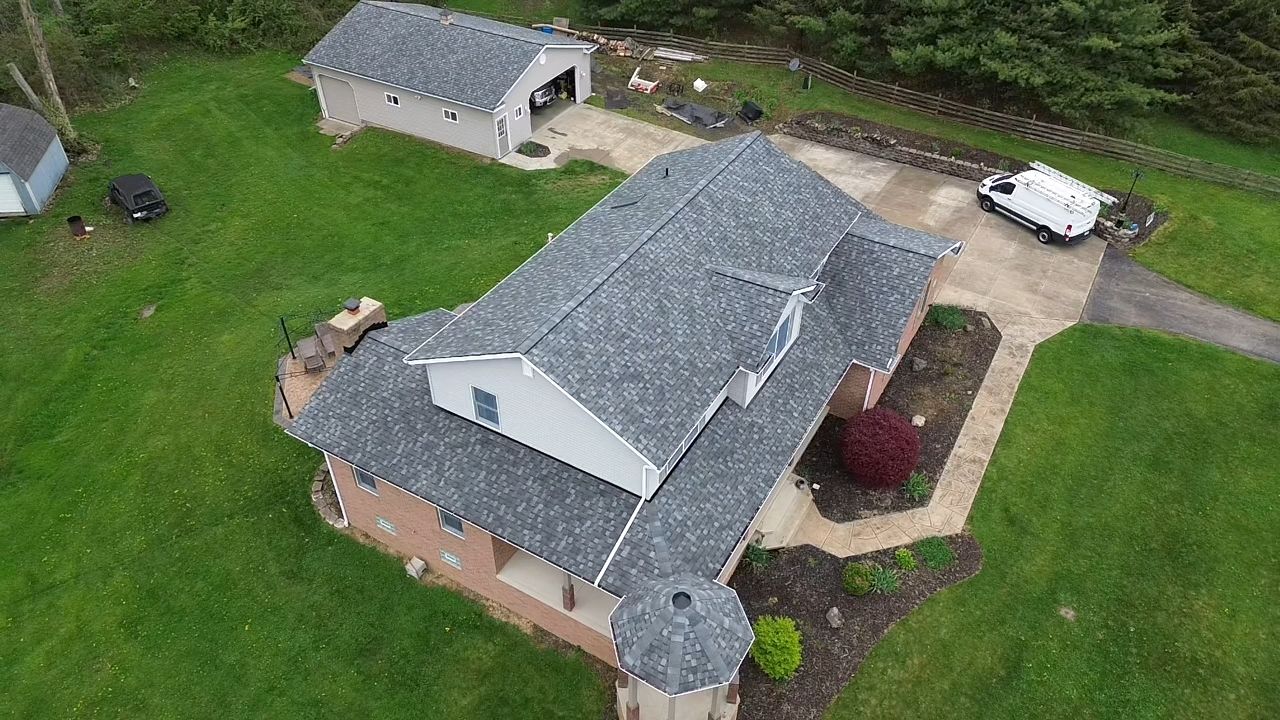 Atlas Pinnacle, Color, Coastal Granite, Drip Edge, Birch White by Eagle Eye Roofing