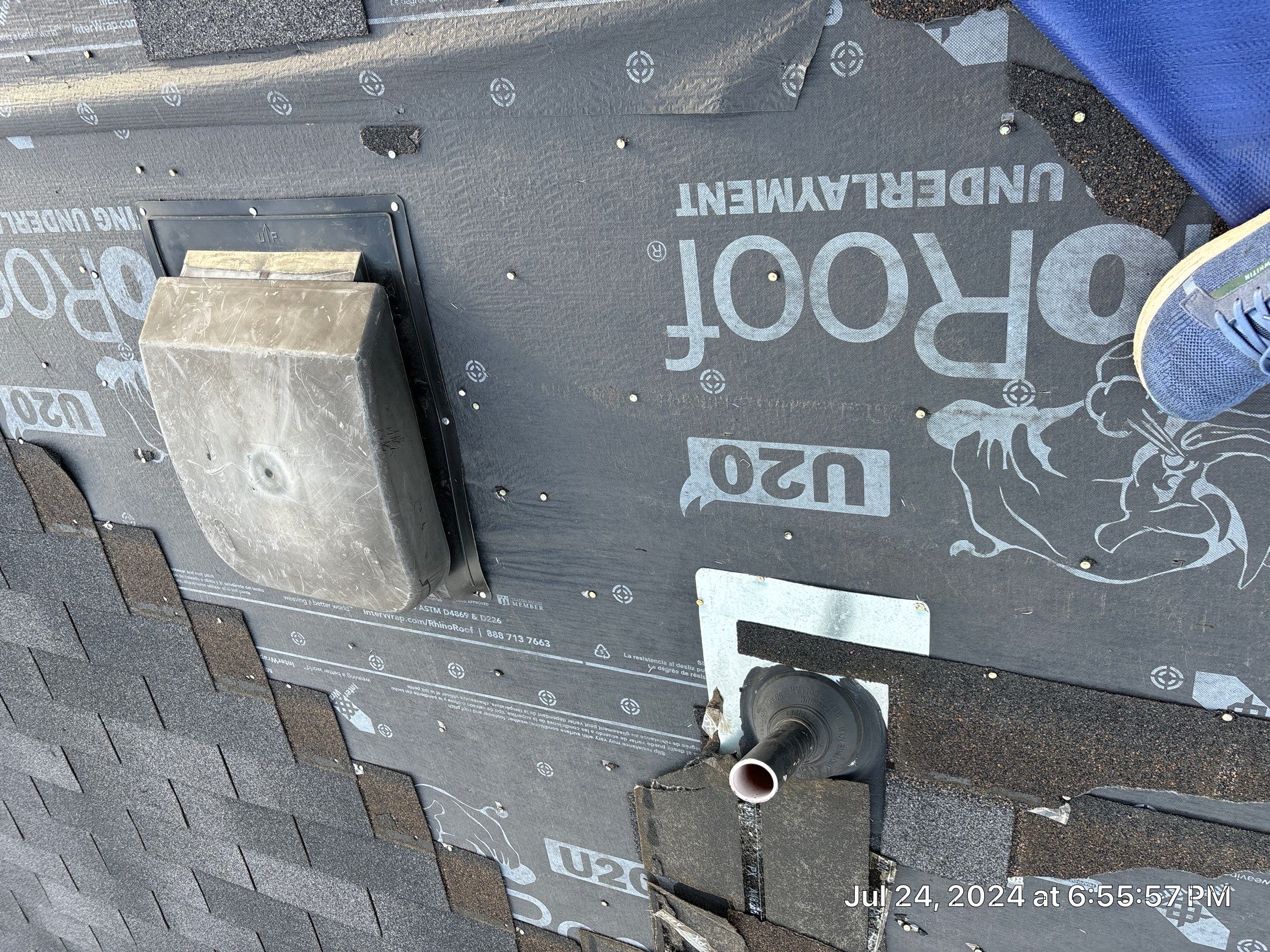 Roof Repair -Hurricane Beryl by Berry Good Roofing 